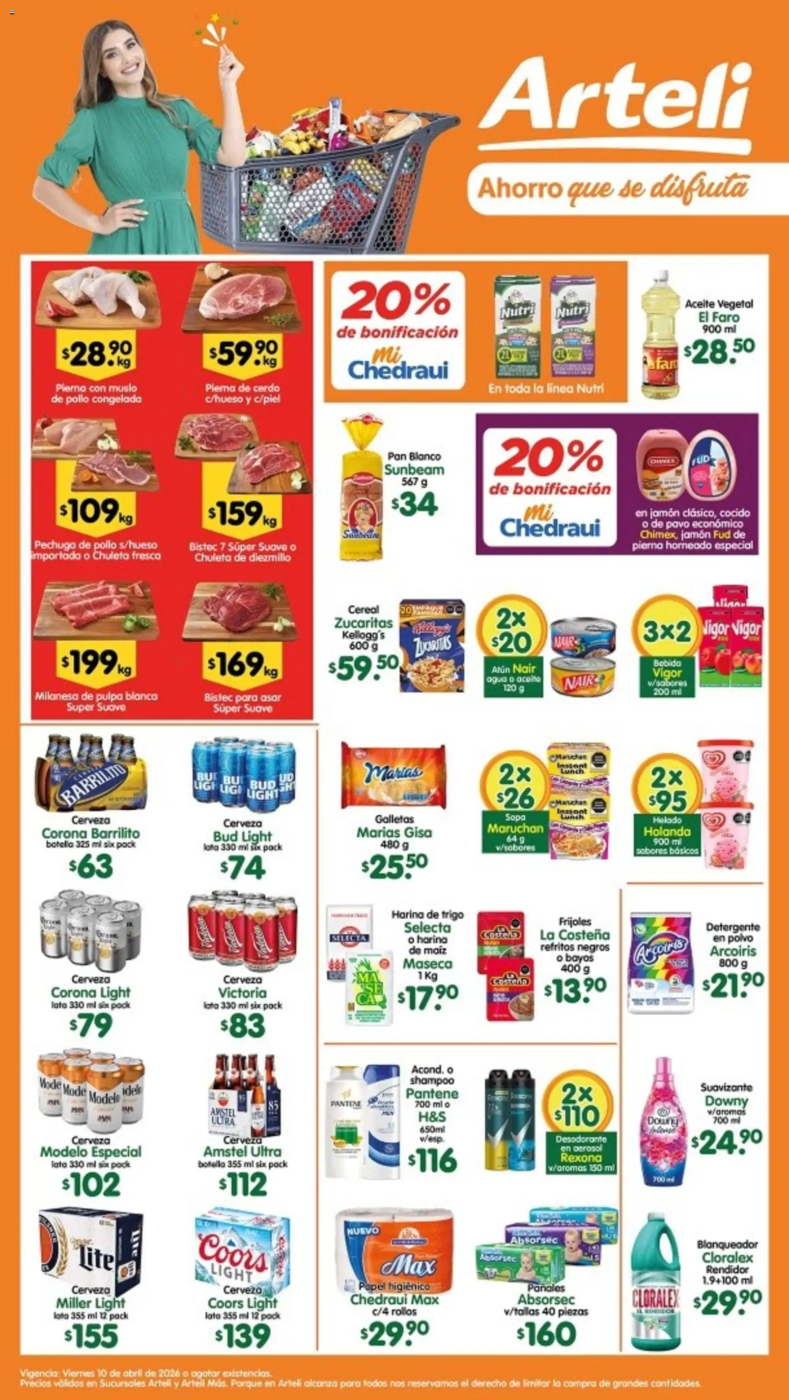Arteli folleto - página 1- válido desde 10/04/2026