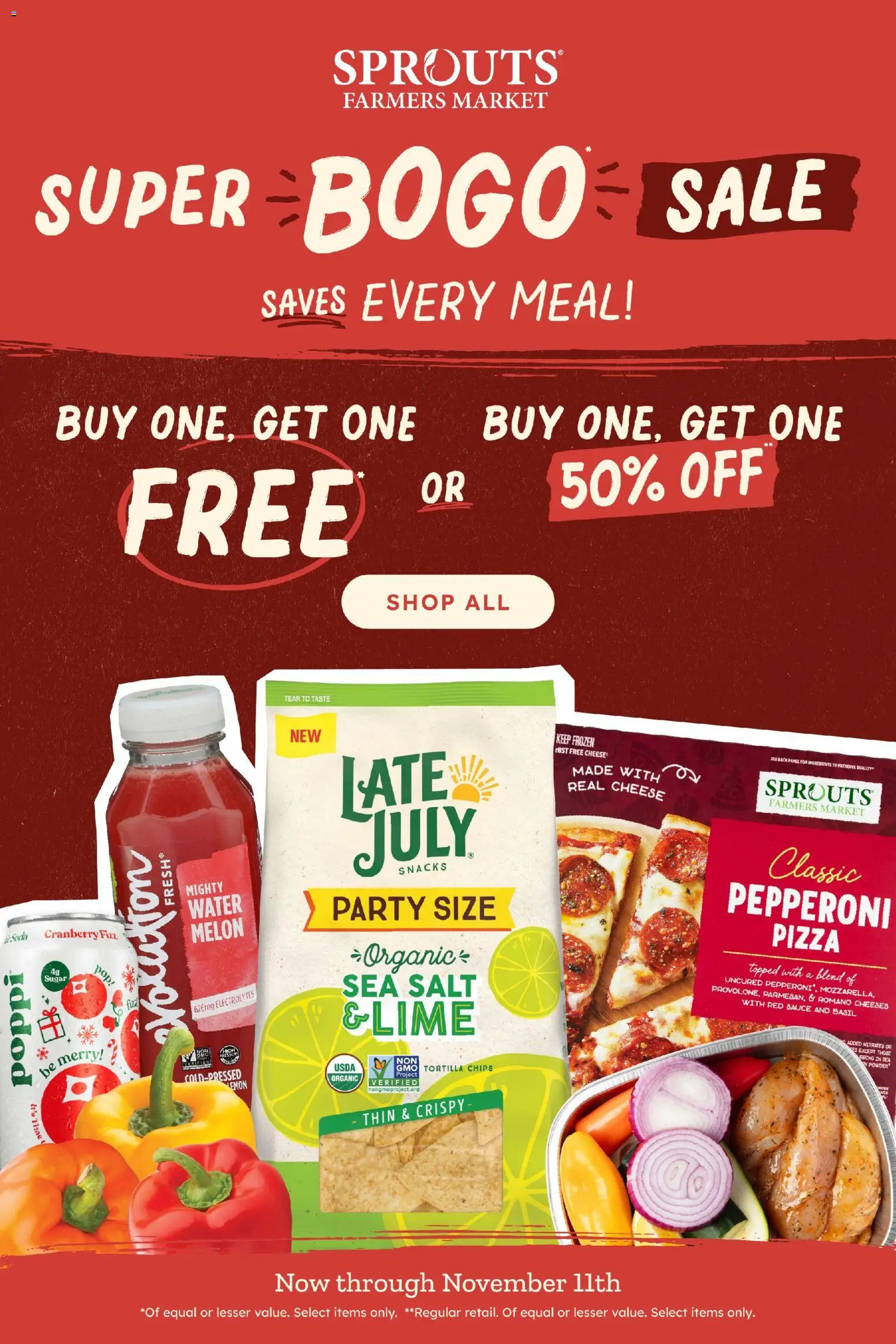 Sprouts Weekly Ad - page 1- valid from 10/29/2025