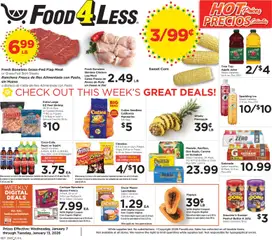 Preview Food 4 Less Weekly Ad valid from 01/07/2026