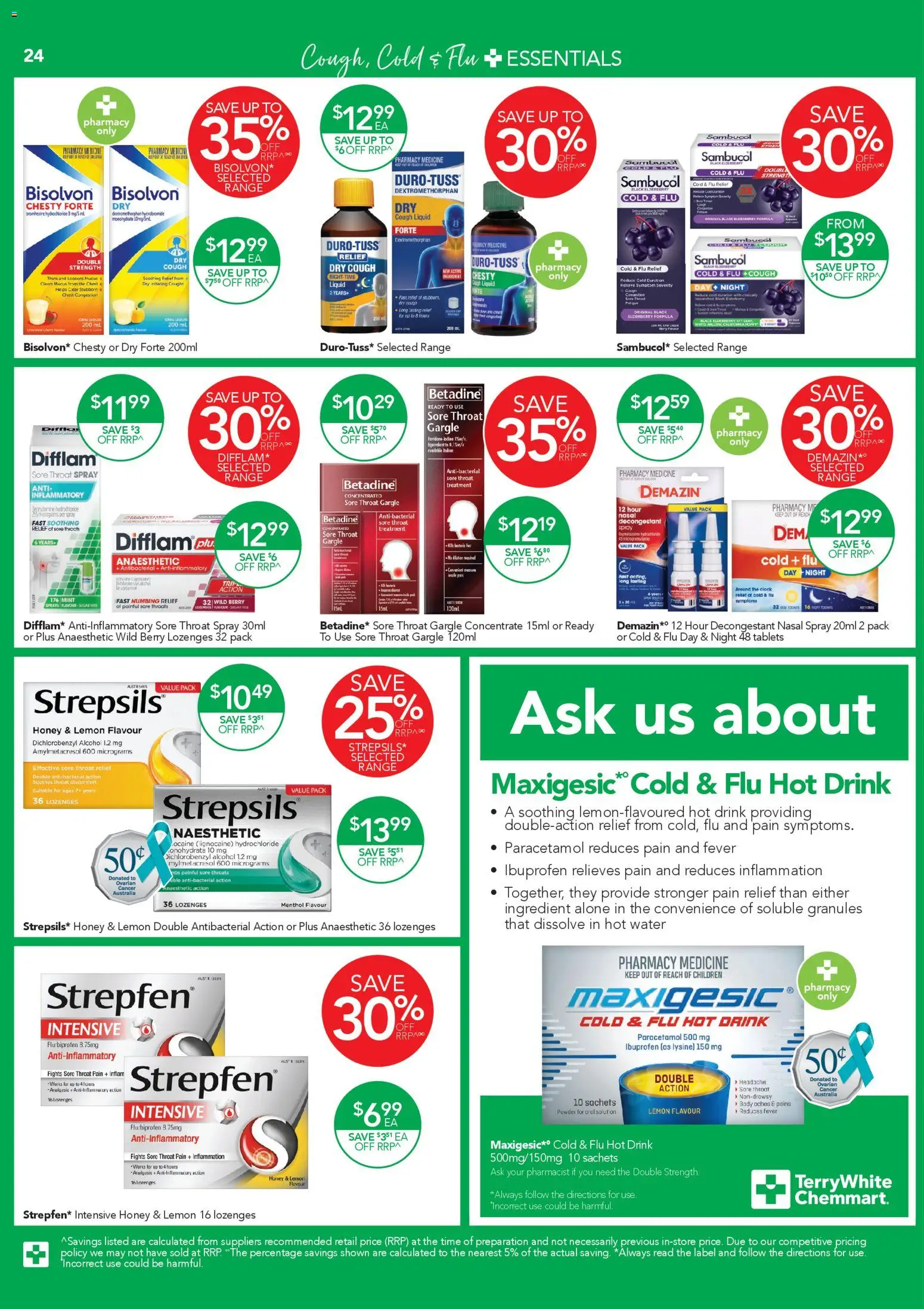 Terry White catalogue  - page 24- valid from 16/04/2026