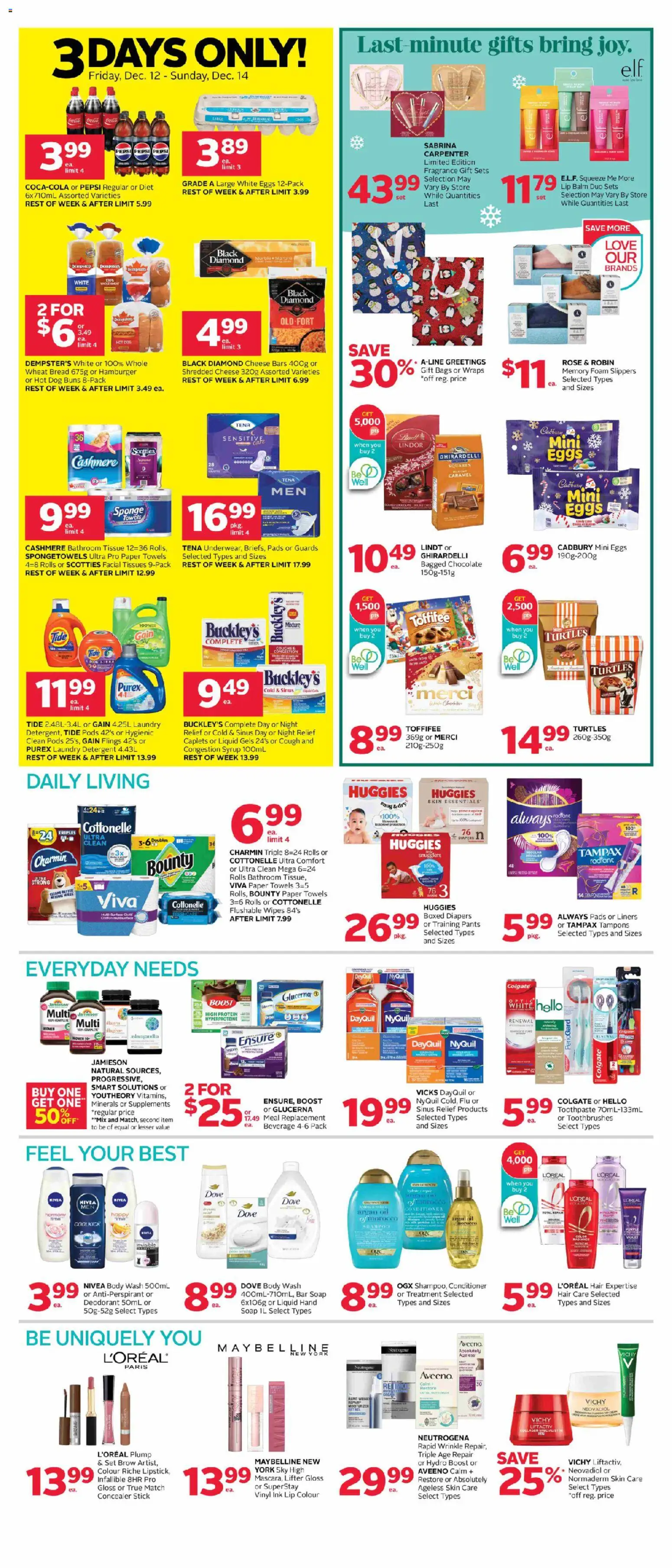 Rexall weekly flyer / circulaire - page 1- valid from Dec 12, 2025