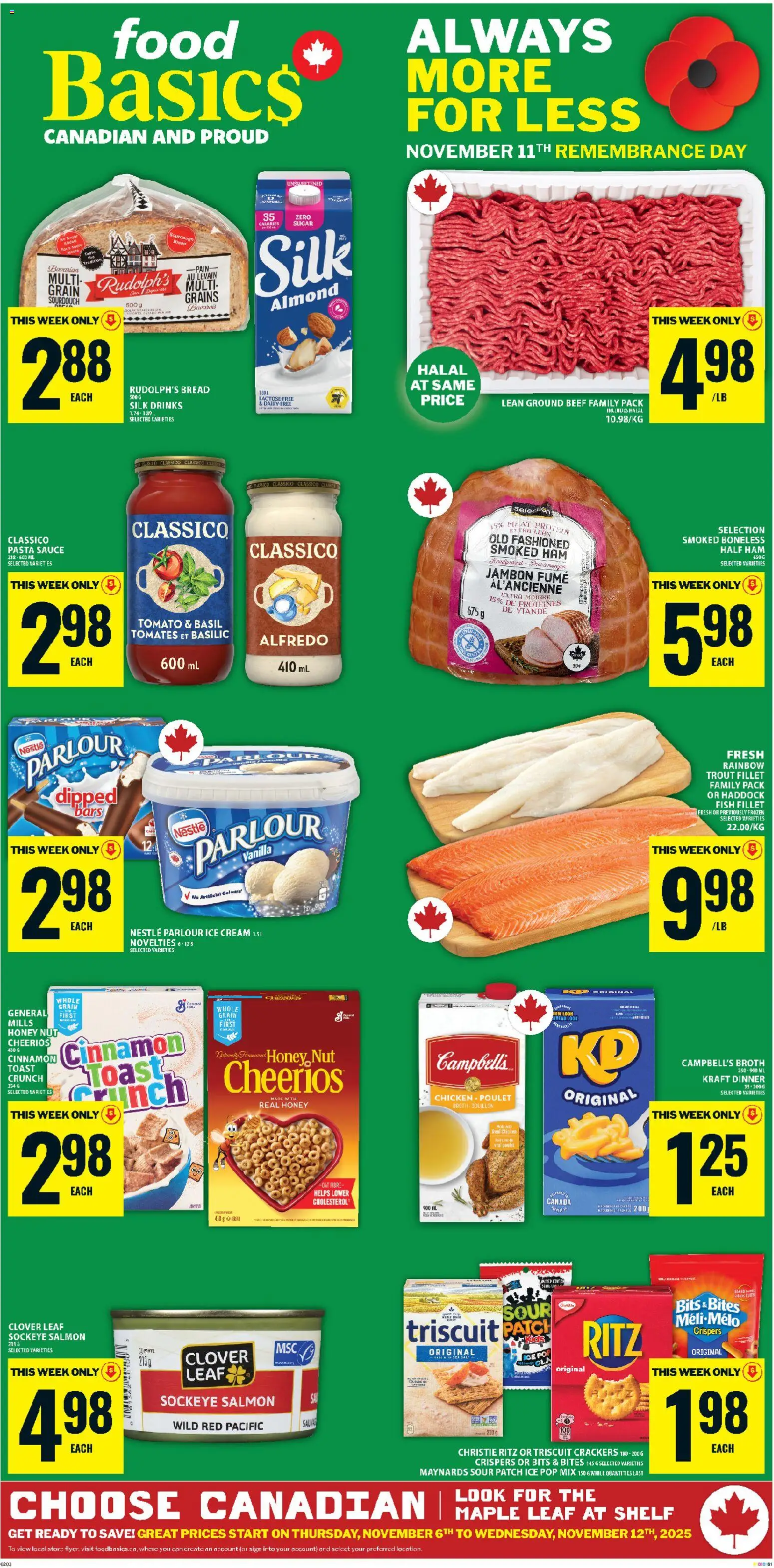 Food Basics weekly flyer / circulaire - page 1- valid from Nov 6, 2025