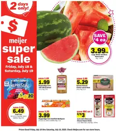 Preview Meijer Ad valid from 07/18/2025