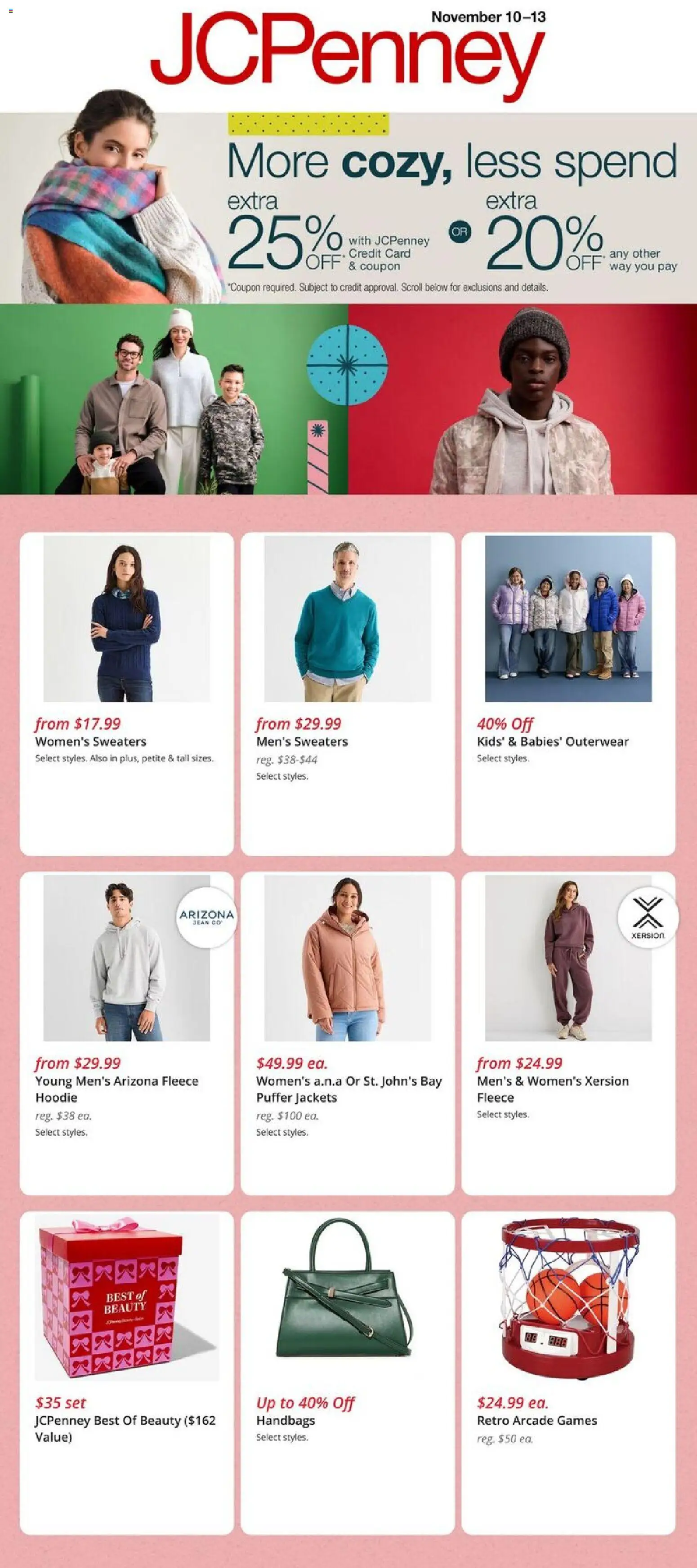 JCPenney Weekly Ad - page 1- valid from 11/10/2025