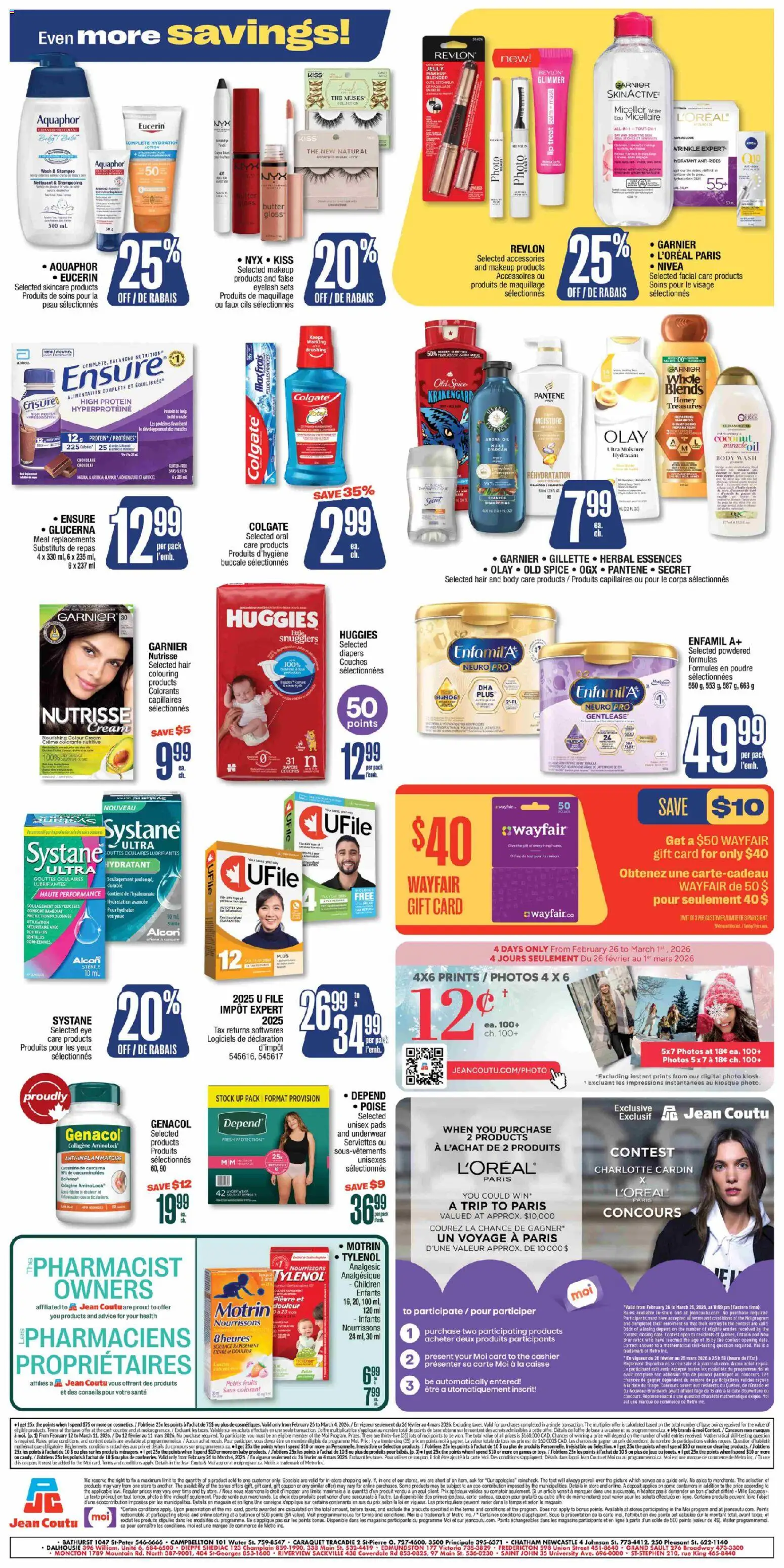 Jean Coutu weekly flyer - page 3- valid from Feb 26, 2026