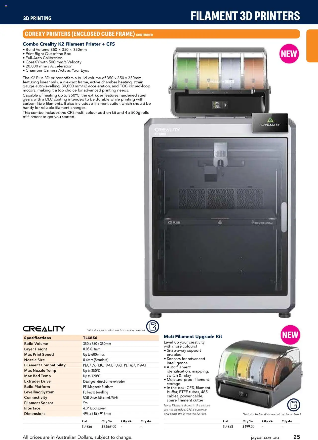 Jaycar Engineering & Scientific Catalogue 2025/2026  - page 25- valid from 09/07/2025