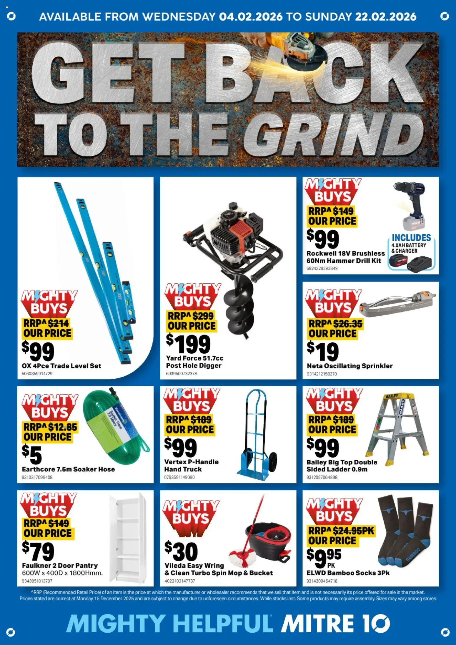 Mitre 10  Catalogue  - page 1- valid from 04/02/2026