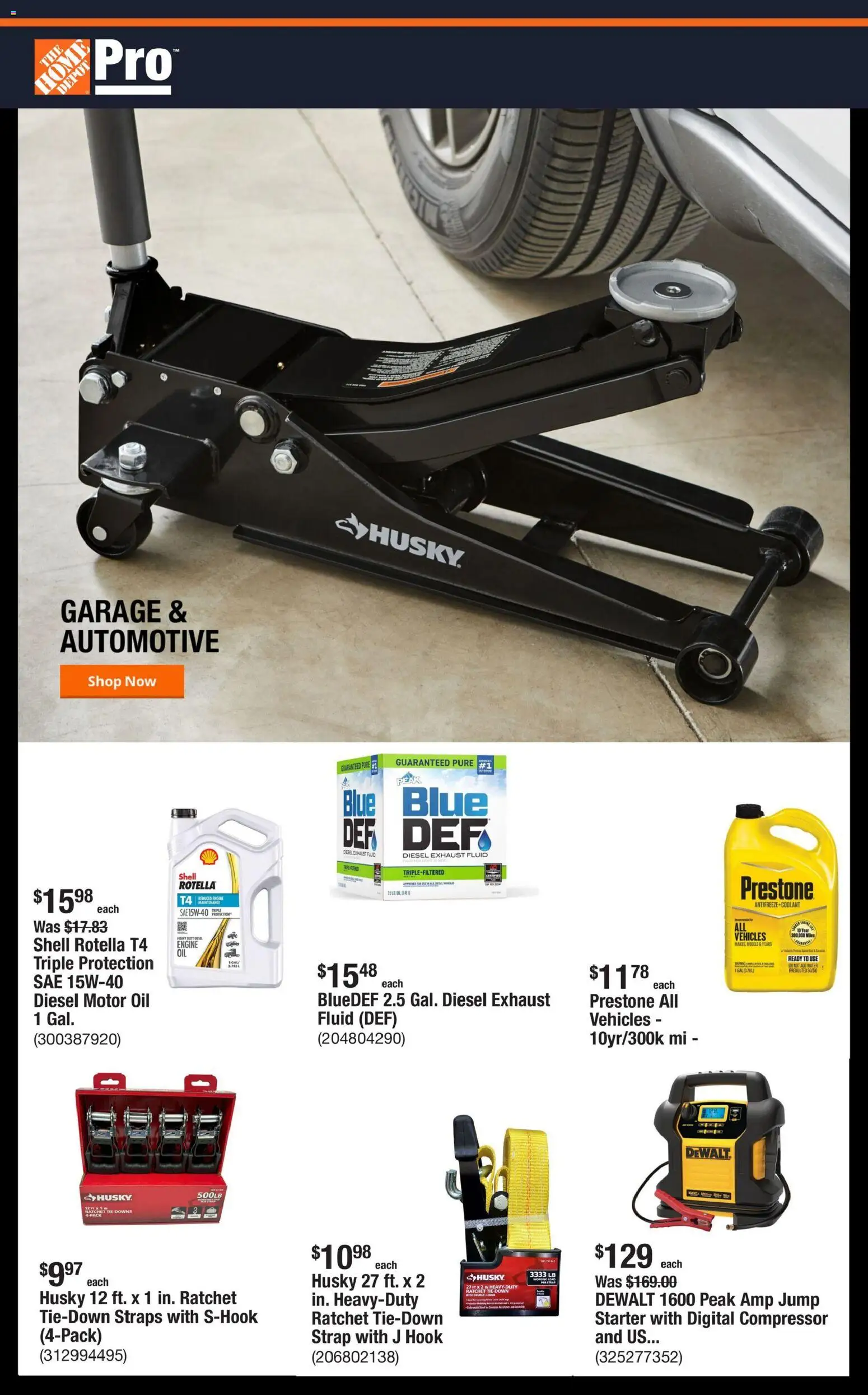 Home Depot Shop Pro Ad - NY - page 1- valid from 01/05/2026