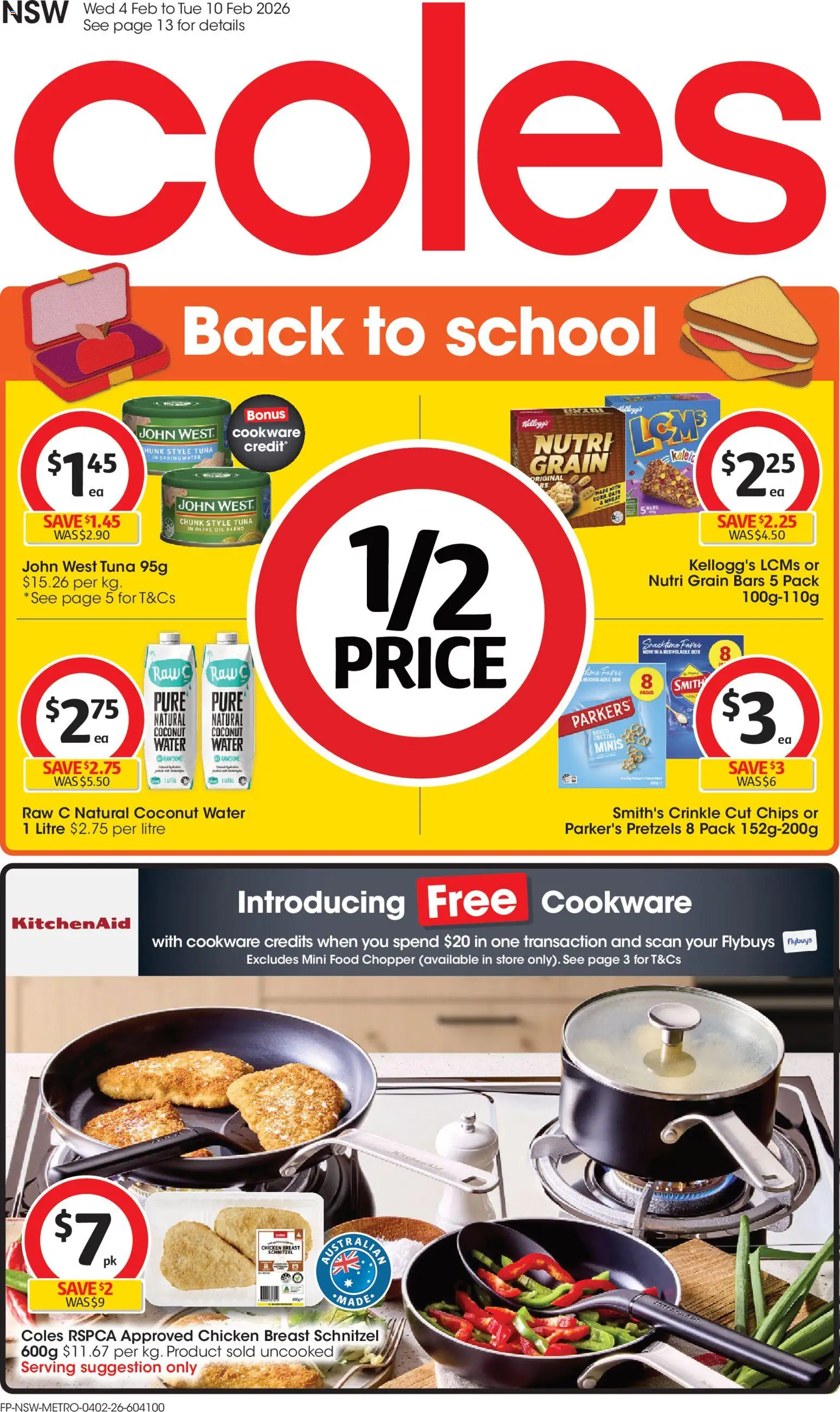 Coles Catalogue  - page 1- valid from 04/02/2026