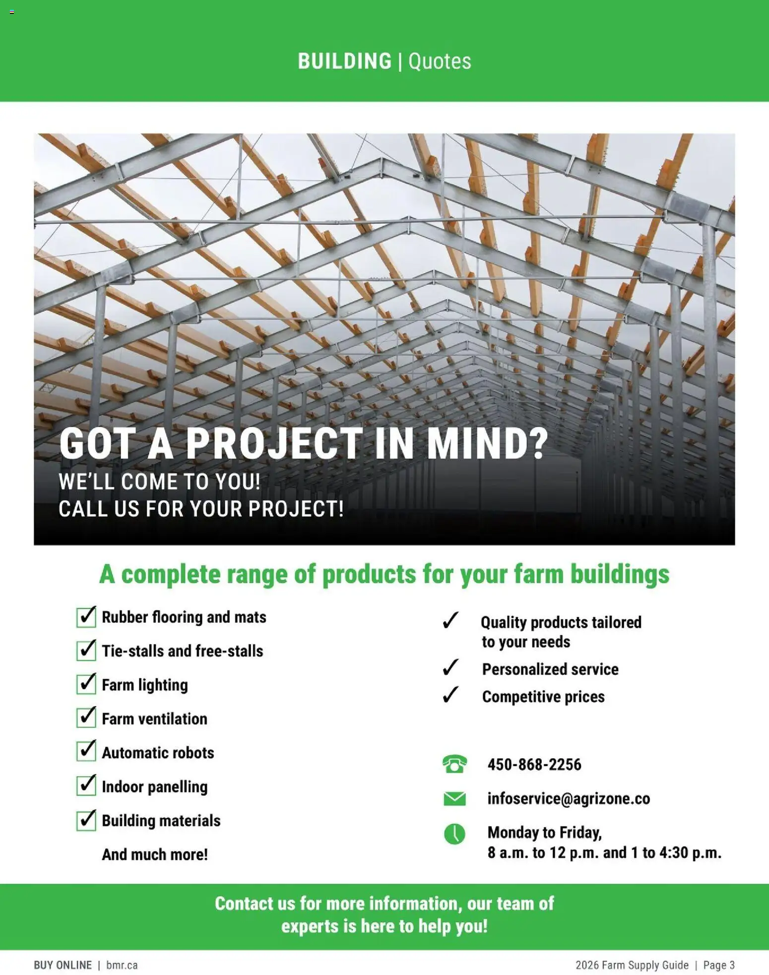 BMR - Agrizone - 2026 Farm Supply Guide - page 3- valid from Jan 9, 2026
