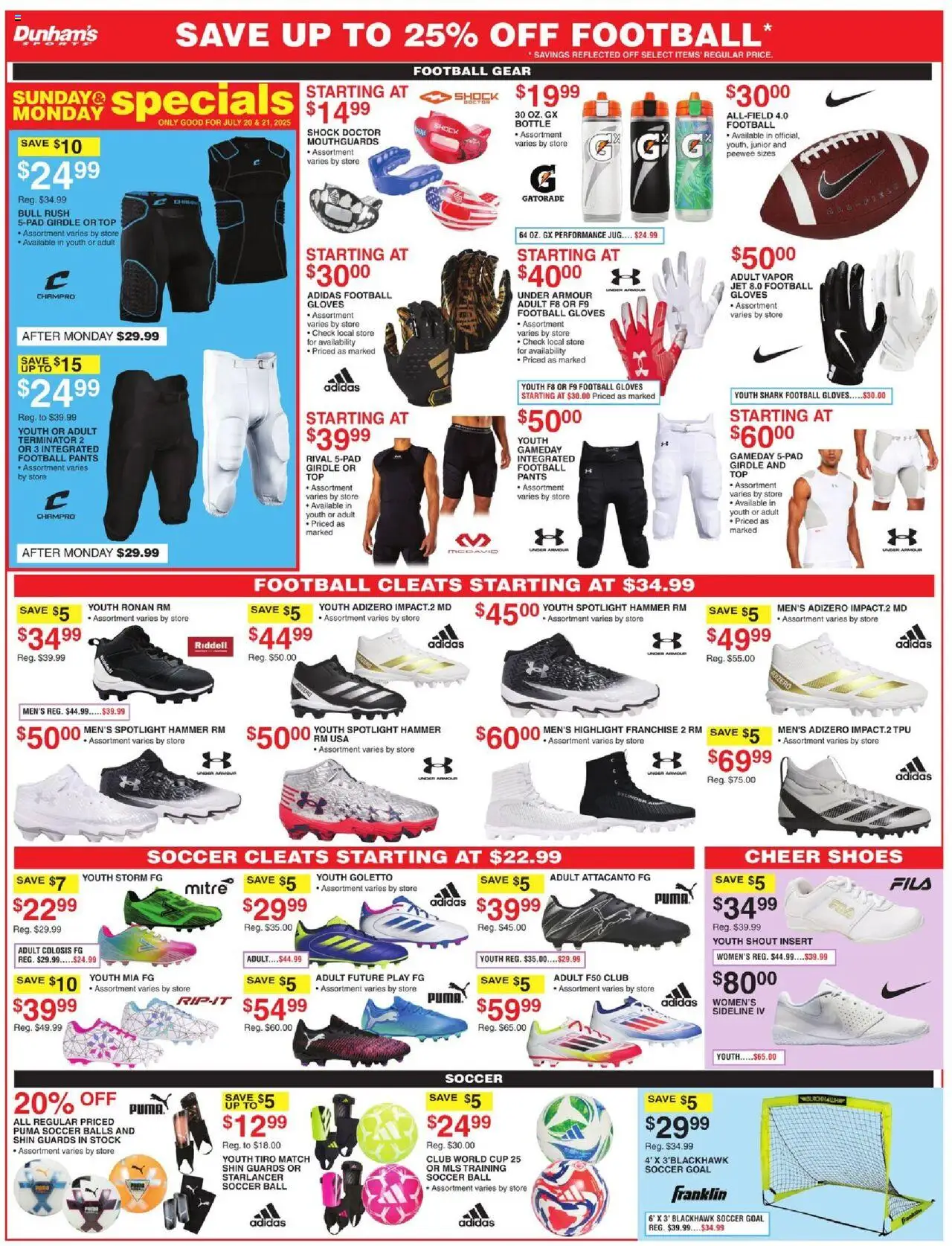 Dunham's Sports Weekly Ad - page 2- valid from 07/19/2025