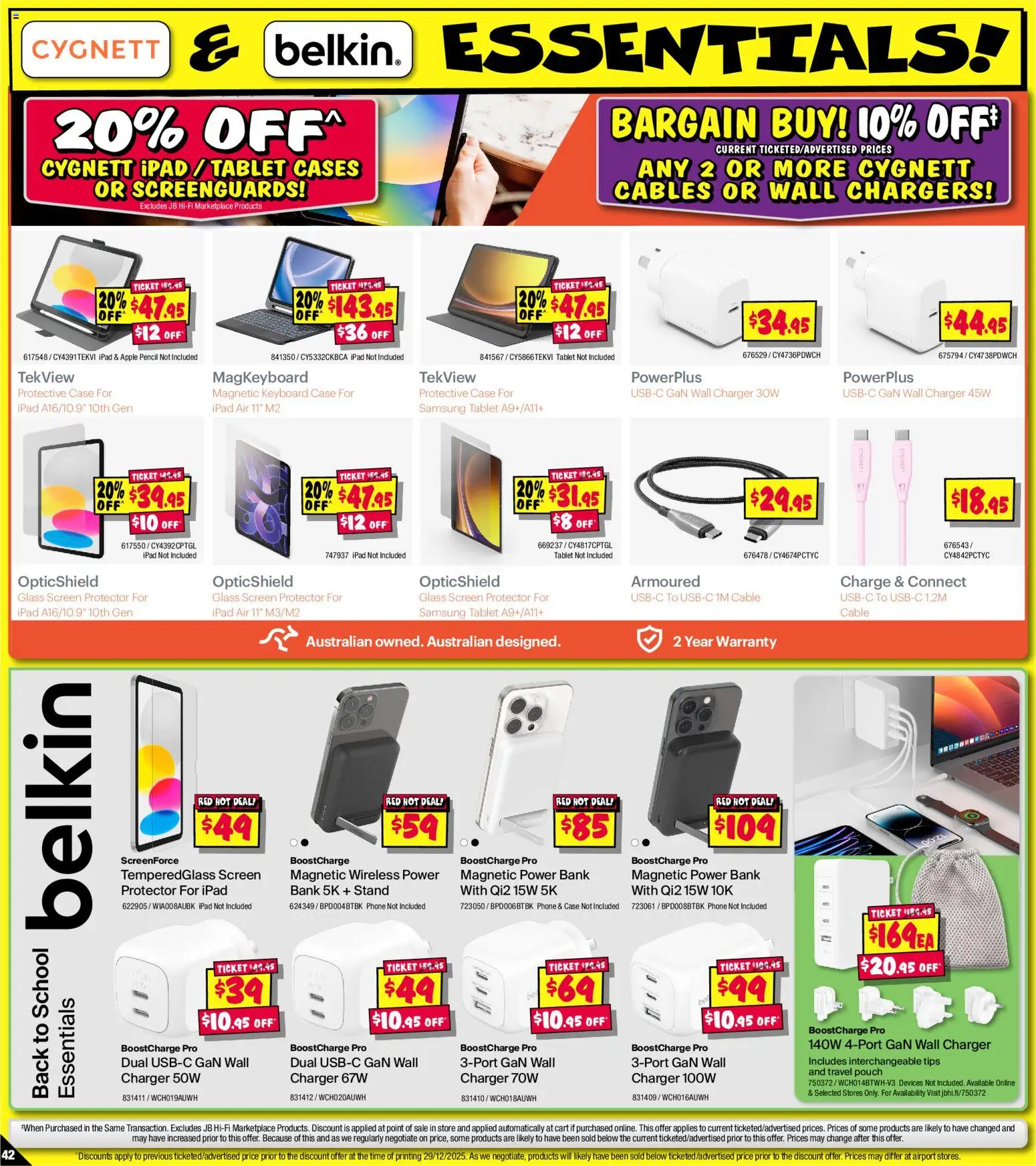 JB Hi-Fi - School time sellout on computers - page 42- valid from 08/01/2026