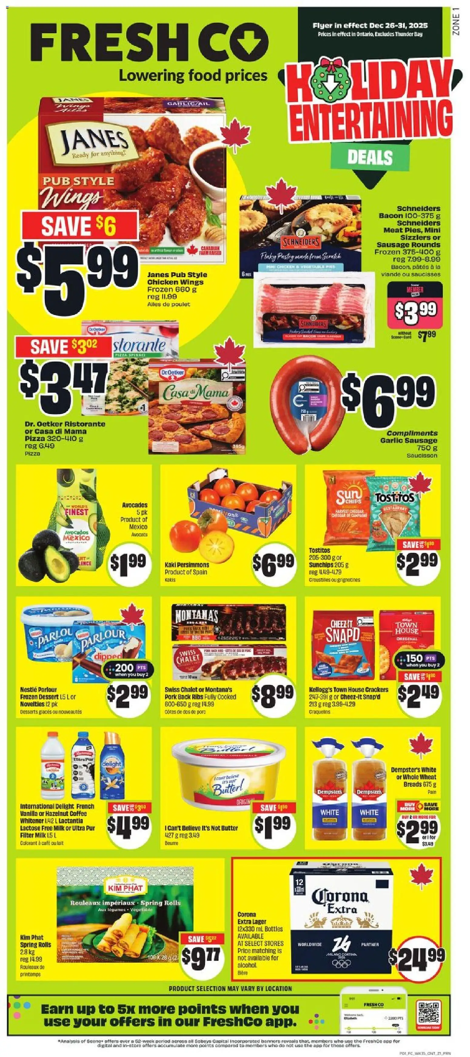 FreshCo weekly flyer / circulaire - page 1- valid from Dec 26, 2025