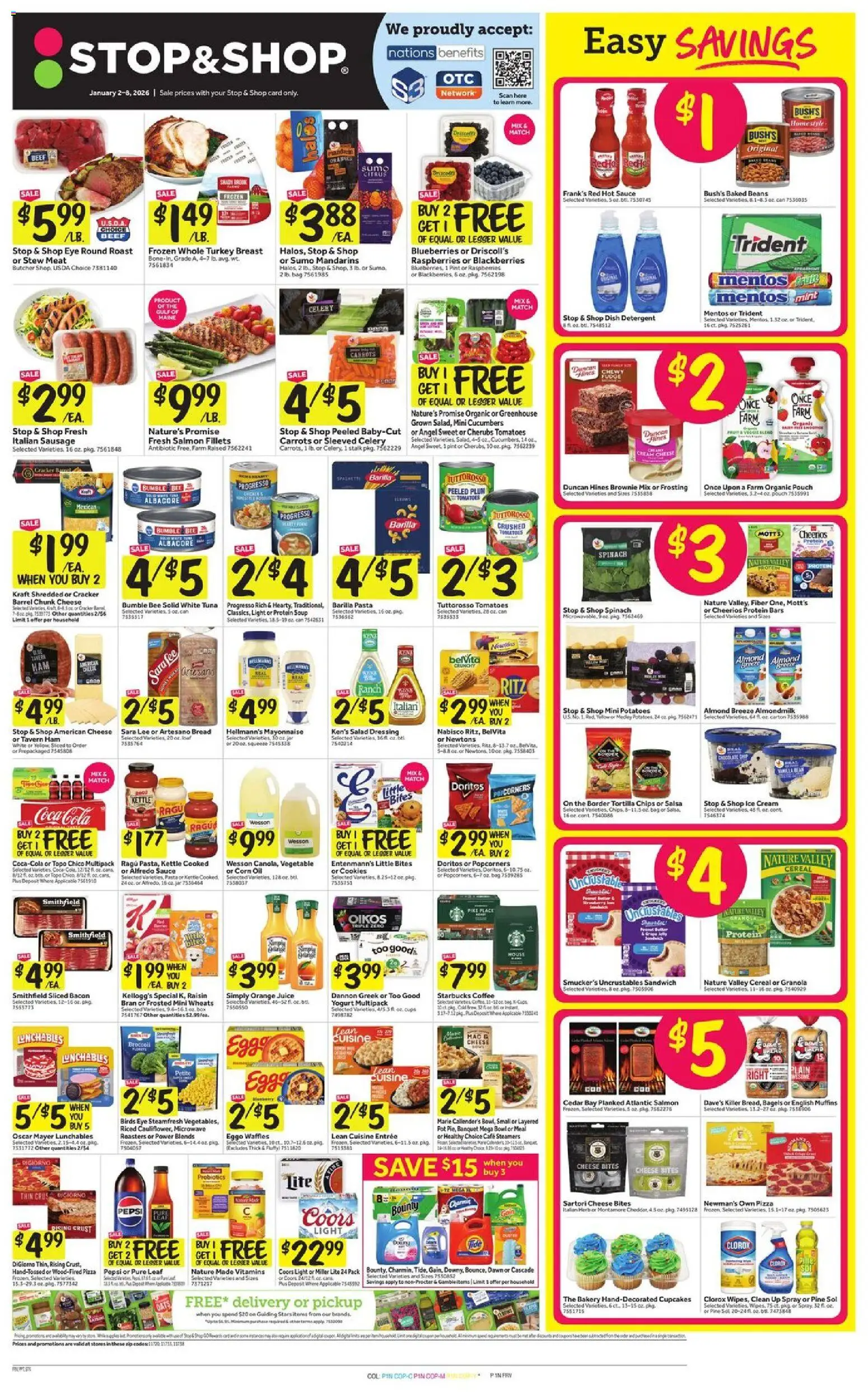 Stop & Shop Weekly Circular - NY - page 1- valid from 01/02/2026