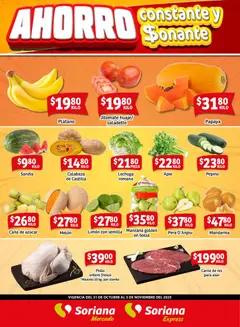 Soriana - Fin de Semana Mercado: Coah, Chih y Dur válido desde 31/10/2025