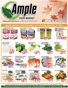 Preview Ample Food Market weekly flyer / circulaire valid from Sep 12, 2025