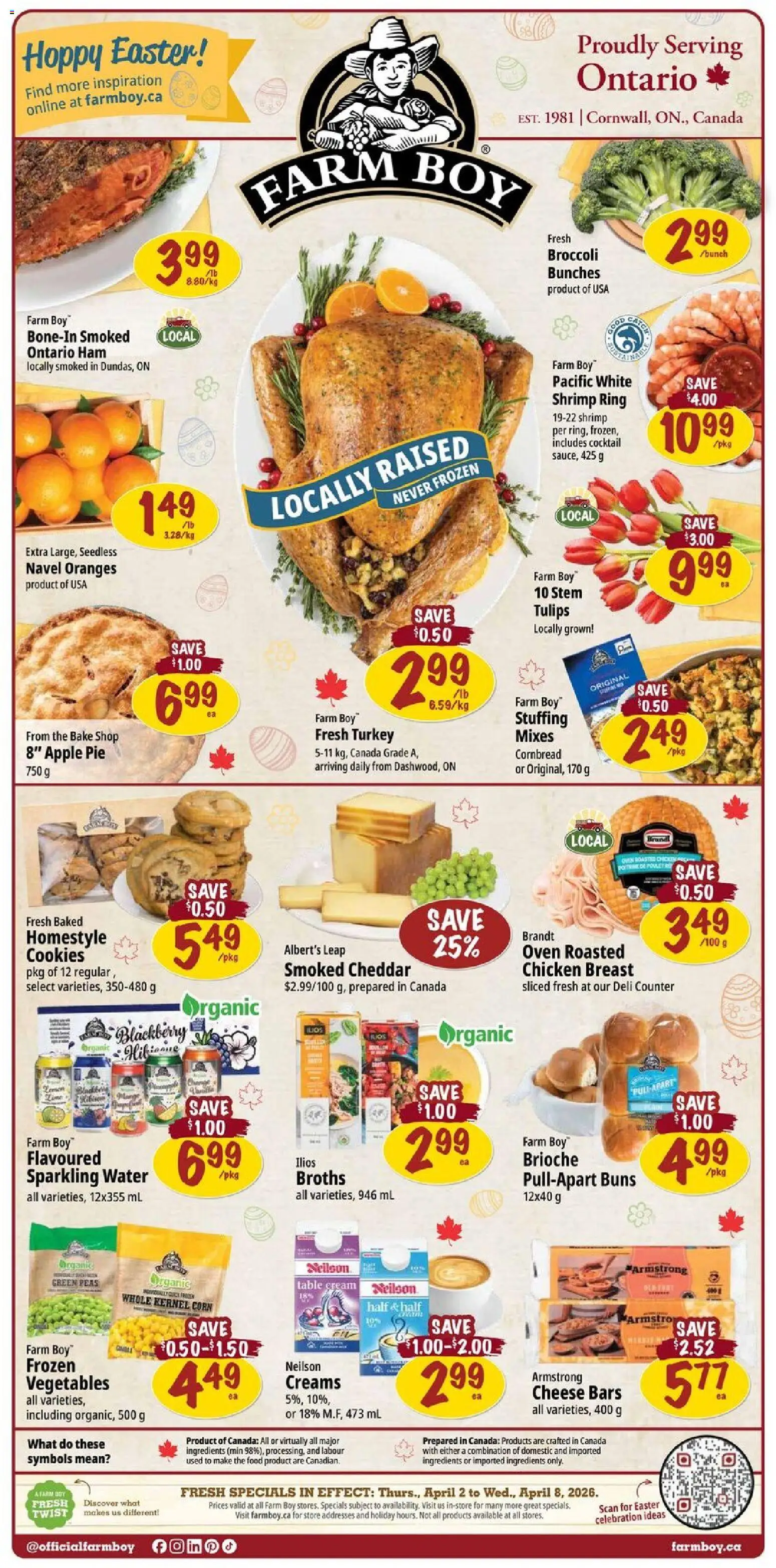 Farm Boy weekly flyer / circulaire - page 1- valid from Apr 2, 2026