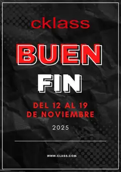 Cklass Buen Fin  válido desde 12/11/2025