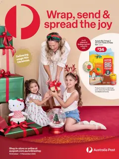 Australia Post catalogue preview - valid from 15/10/2025