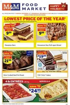 Preview M&M Food Market weekly flyer / circulaire valid from Dec 18, 2025