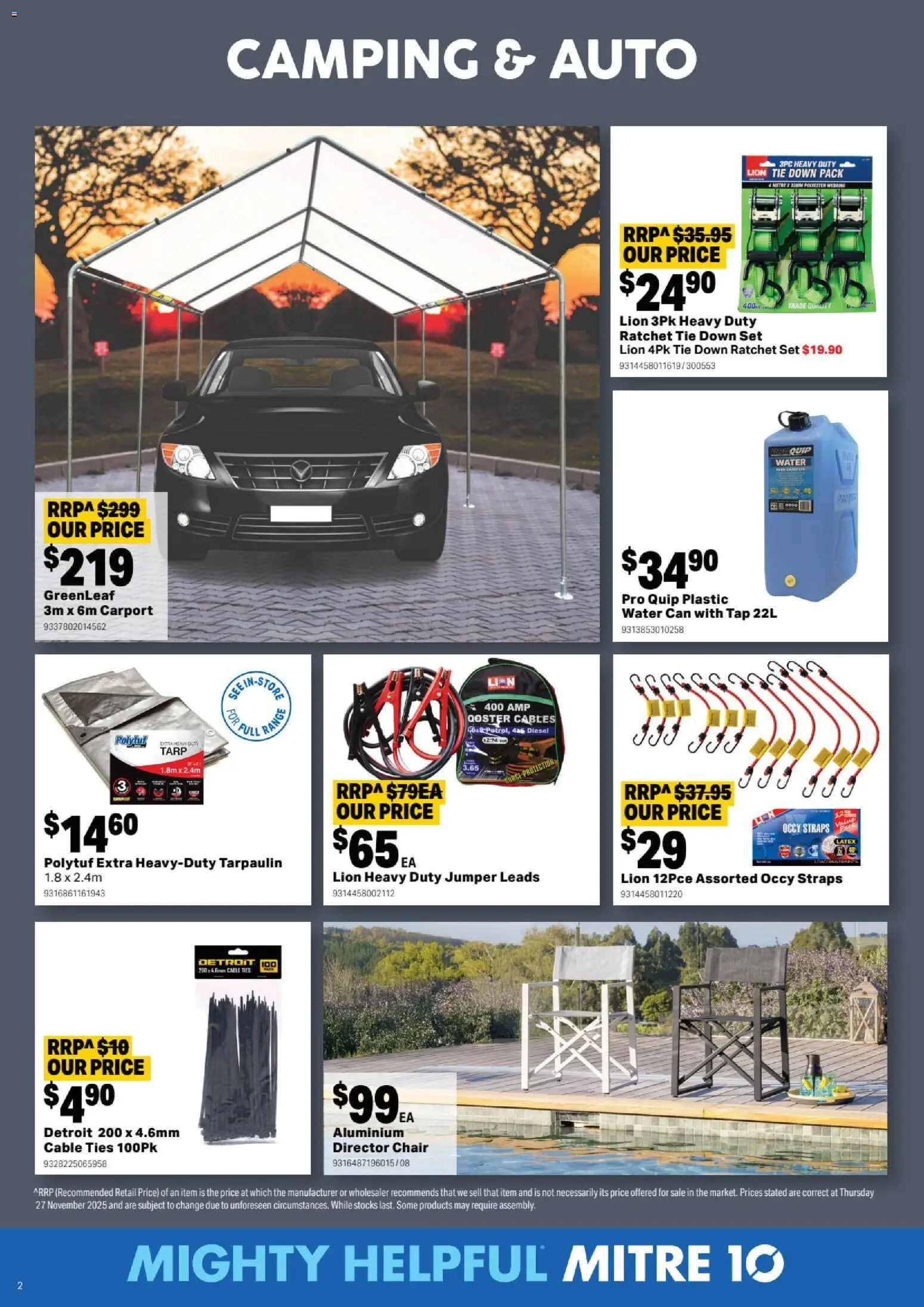 Mitre 10  Catalogue  - page 2- valid from 07/01/2026