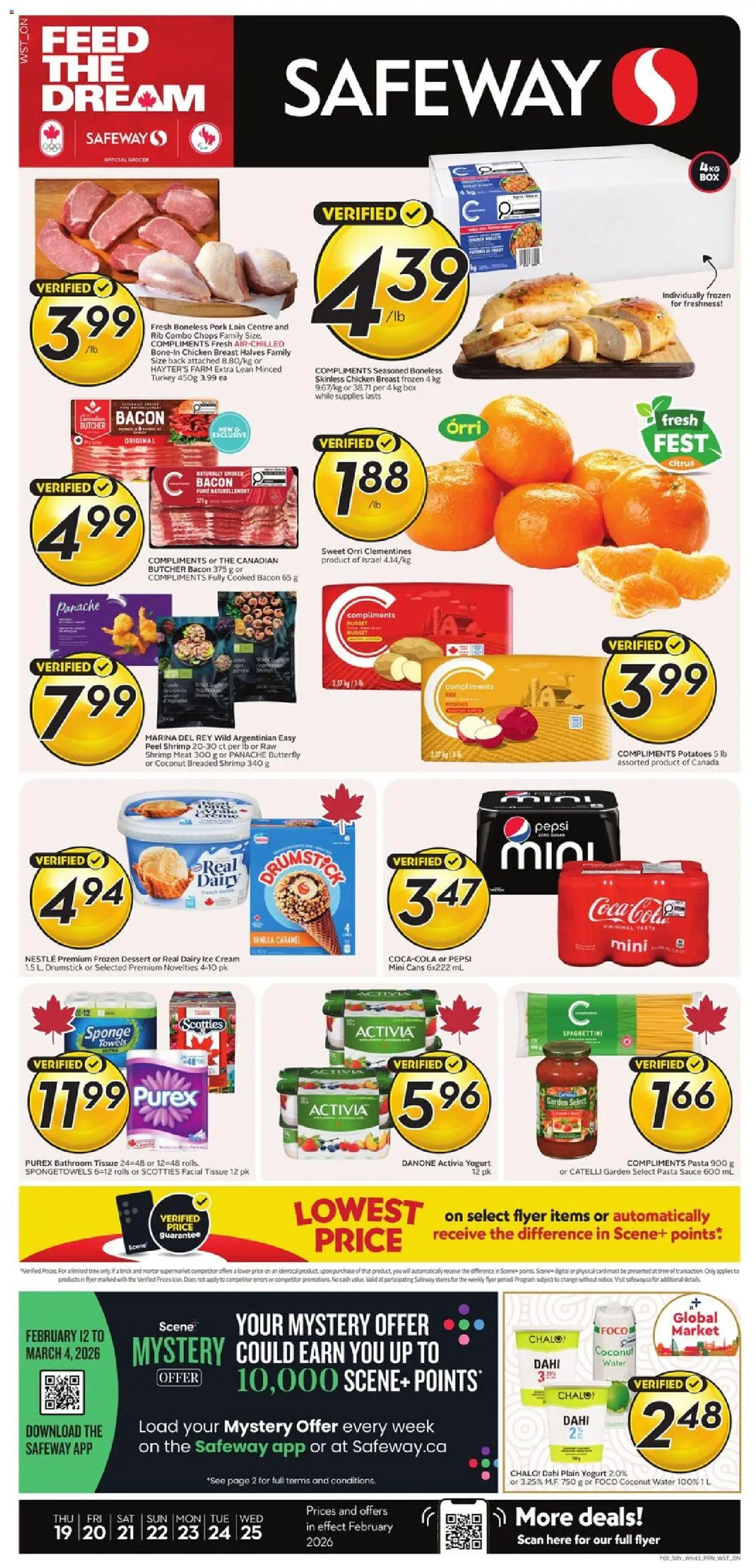Safeway weekly flyer / circulaire - page 1- valid from Feb 19, 2026