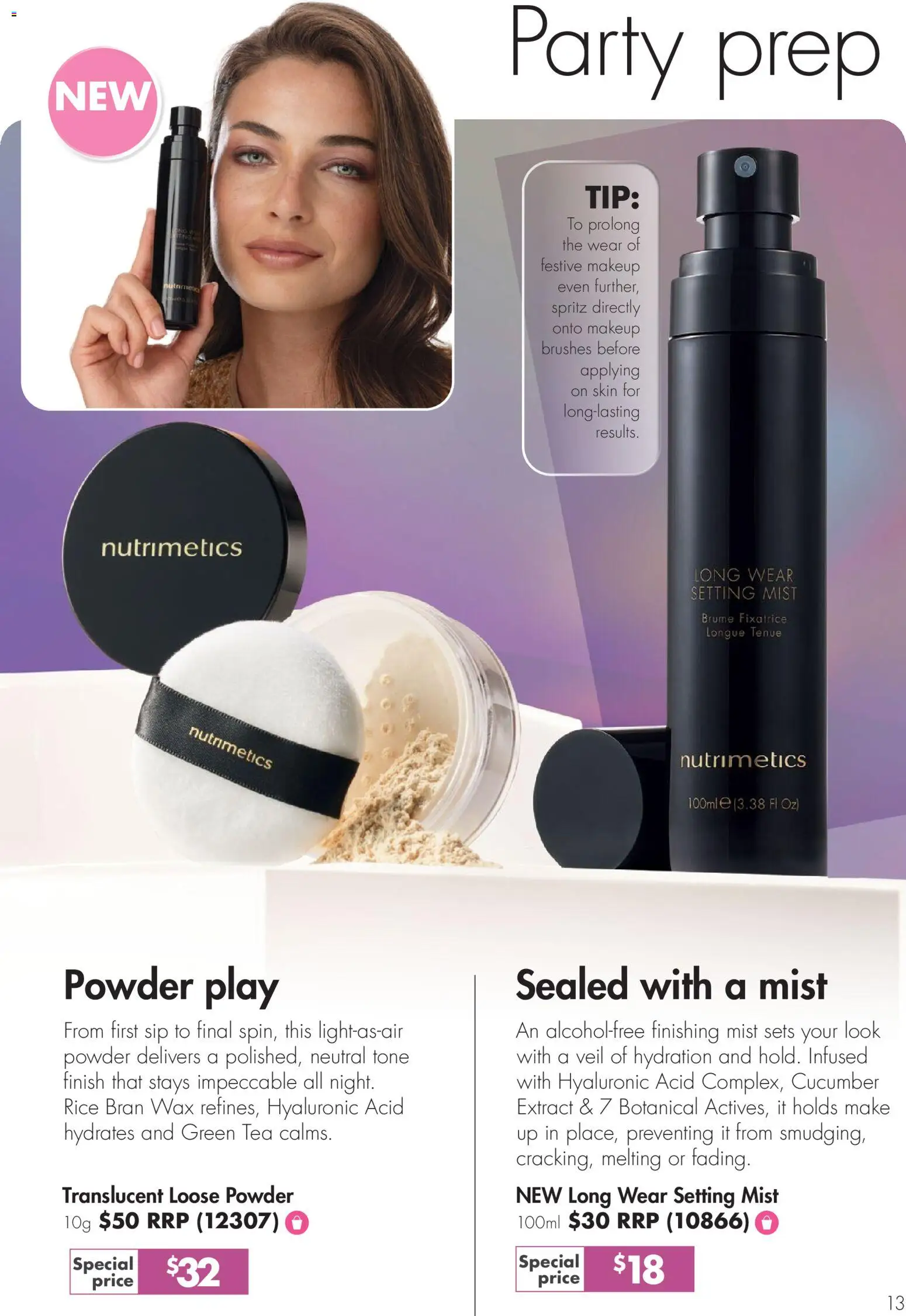 Nutrimetics Catalogue Party season treats - page 13- valid from 26/11/2025