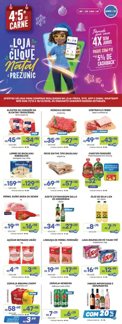 Pré-visualização Encarte Quarta e Quinta da Carne Prezunic válida a partir de 17/12/2025