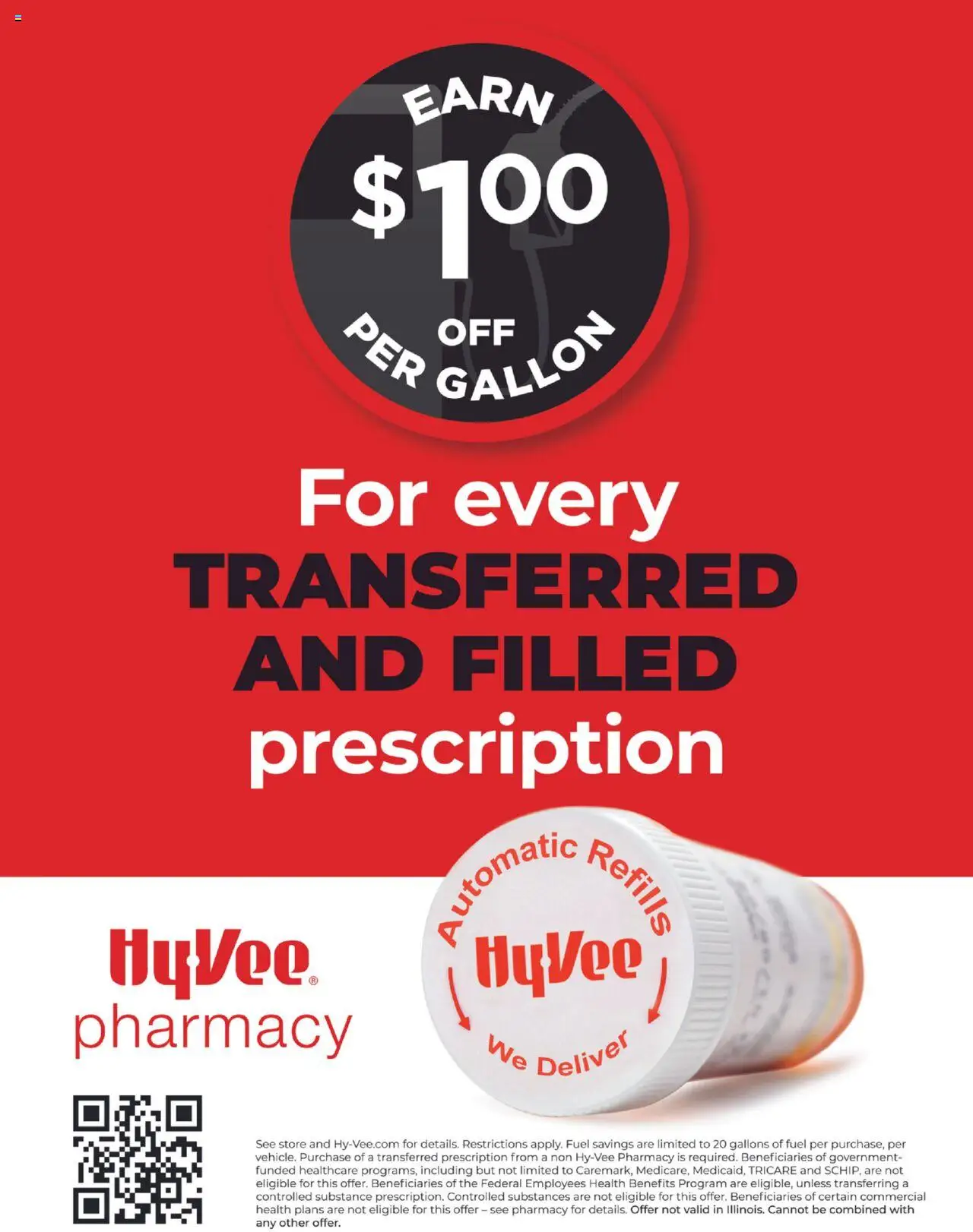 HyVee Pharmacy Fuel Saver - page 1- valid from 09/15/2025