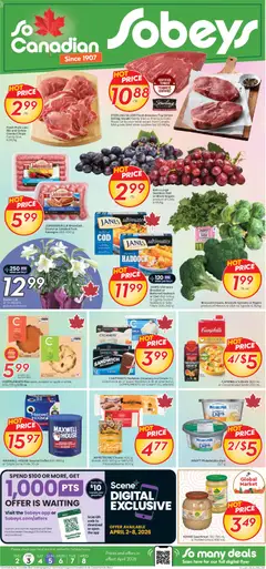 Preview Sobeys weekly flyer / circulaire valid from Apr 2, 2026