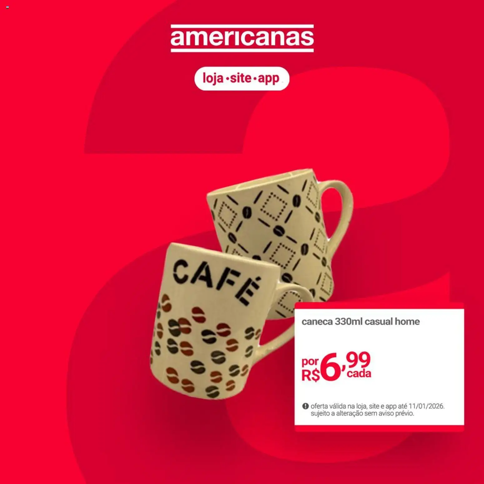 Lojas Americanas - Ofertas atuais - página 1- válido a partir de 06/01/2026
