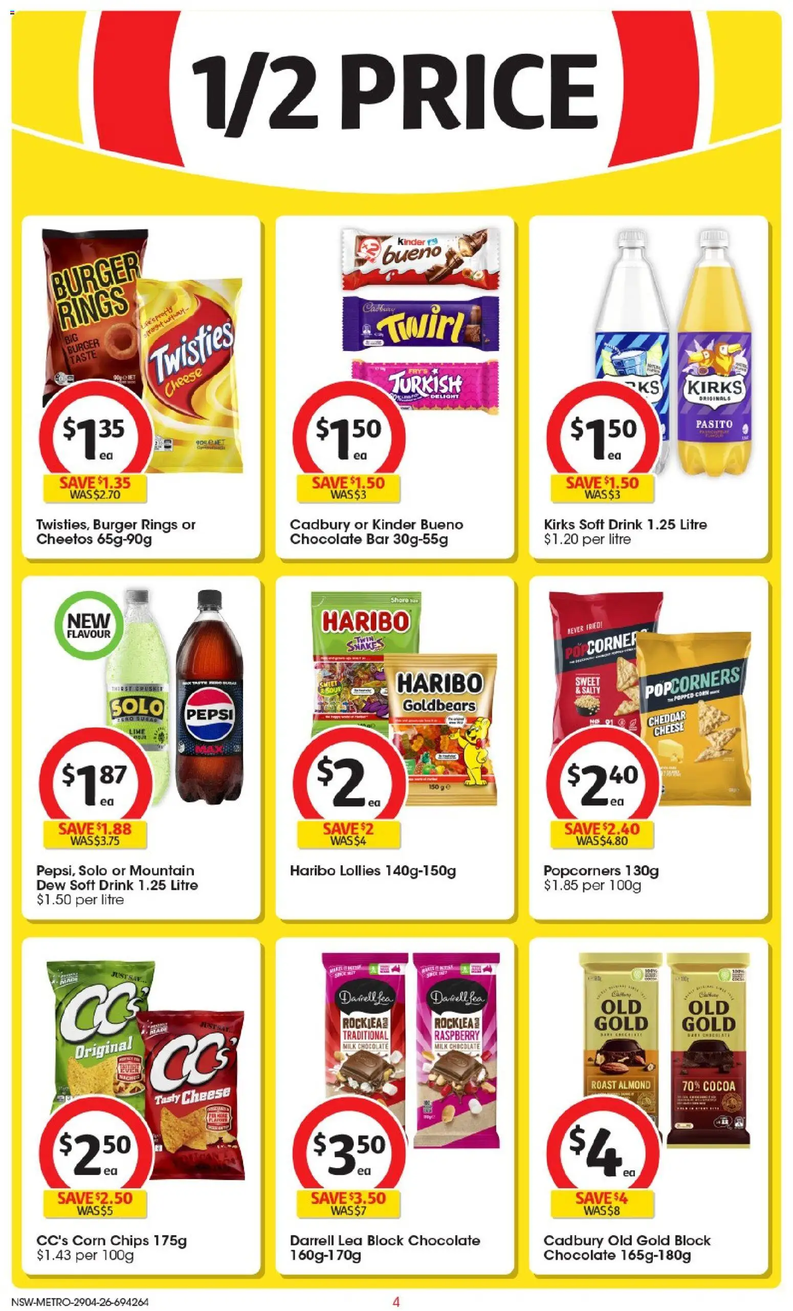 Coles catalogue  - page 4- valid from 29/04/2026