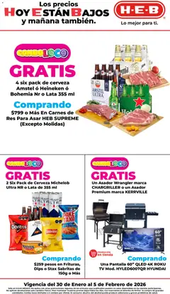 H-E-B folleto válido desde 30/01/2026