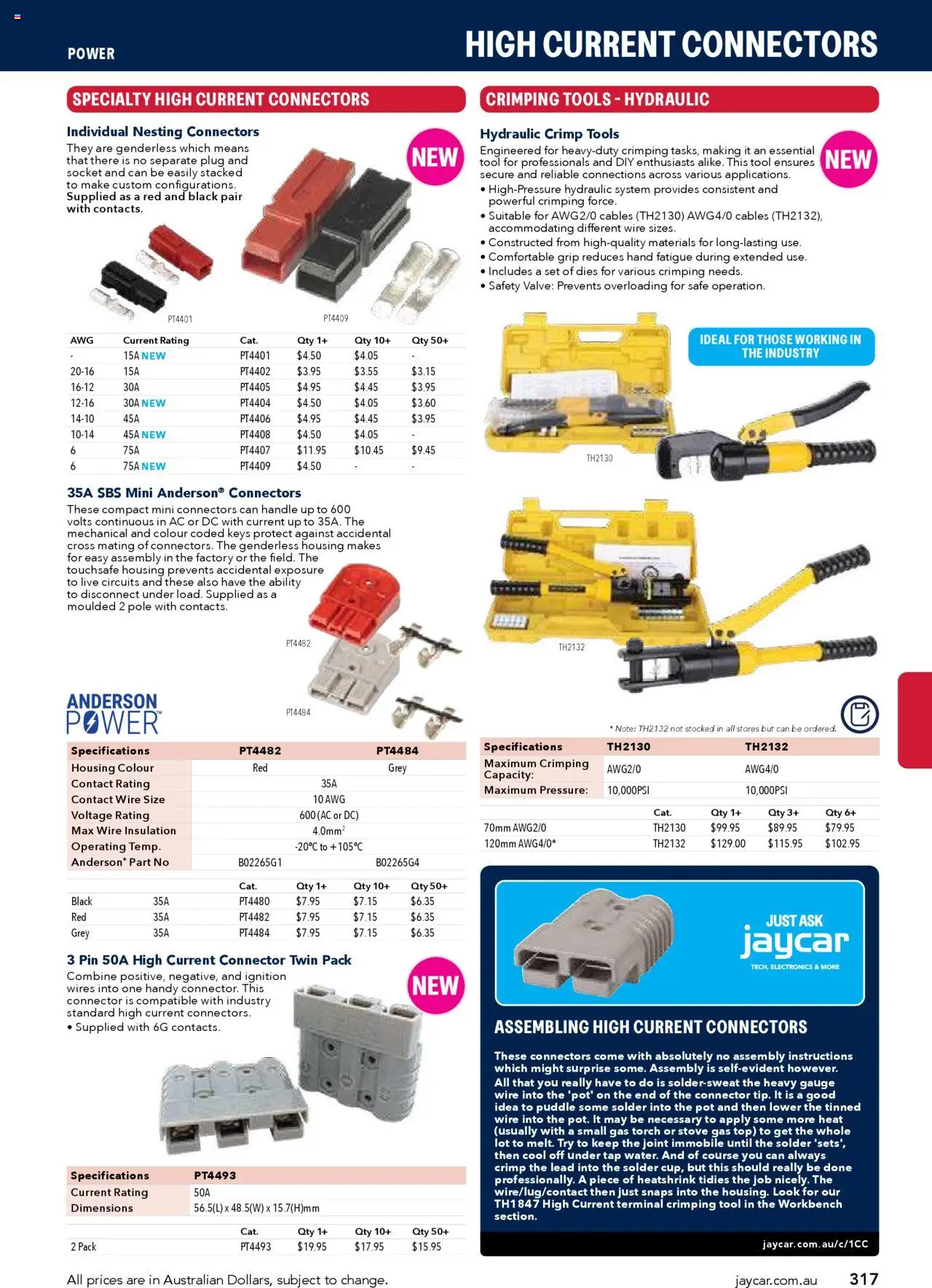 Jaycar Engineering & Scientific Catalogue 2025/2026  - page 317- valid from 09/07/2025