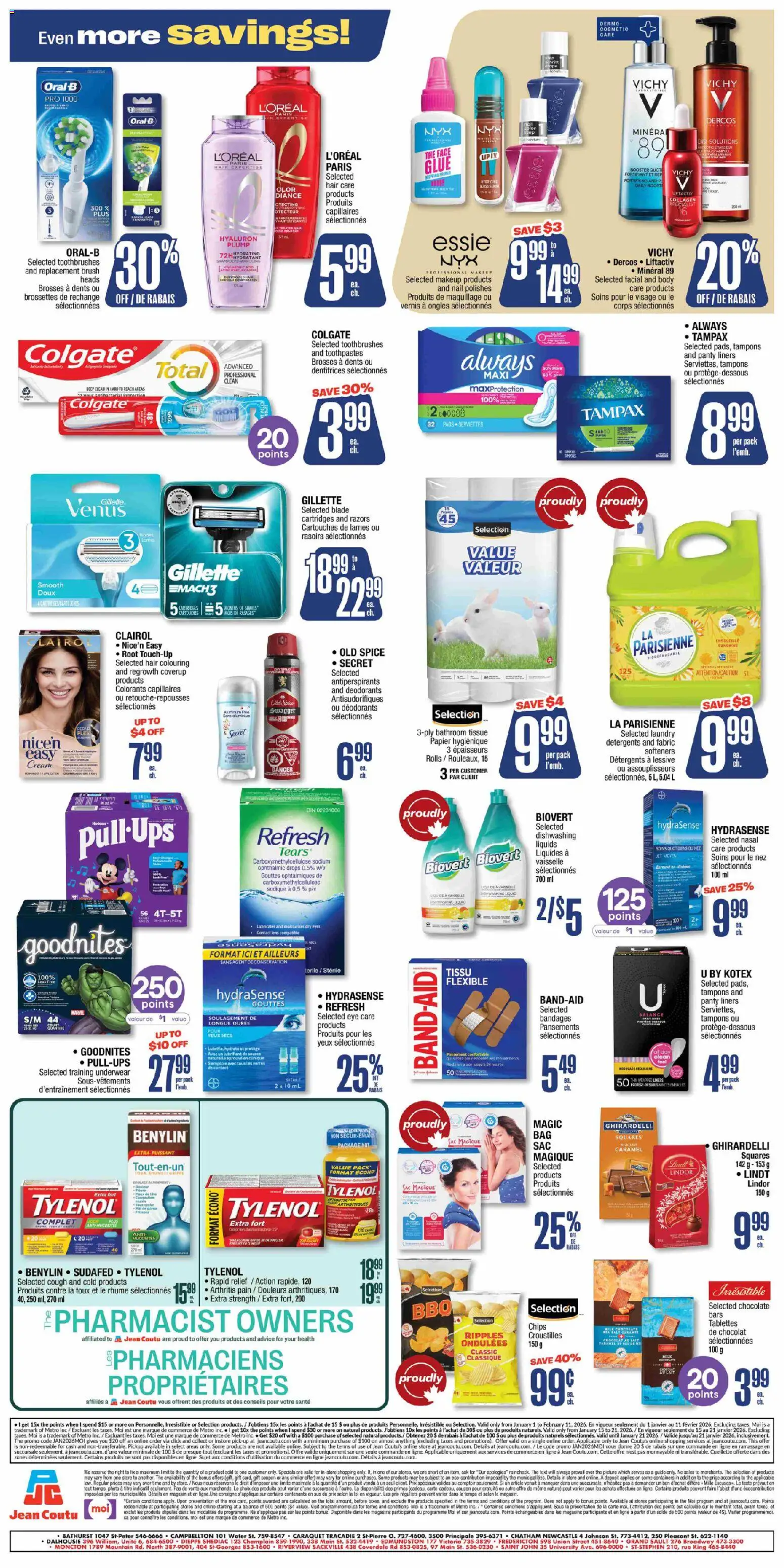 Jean Coutu weekly flyer - page 2- valid from Jan 15, 2026