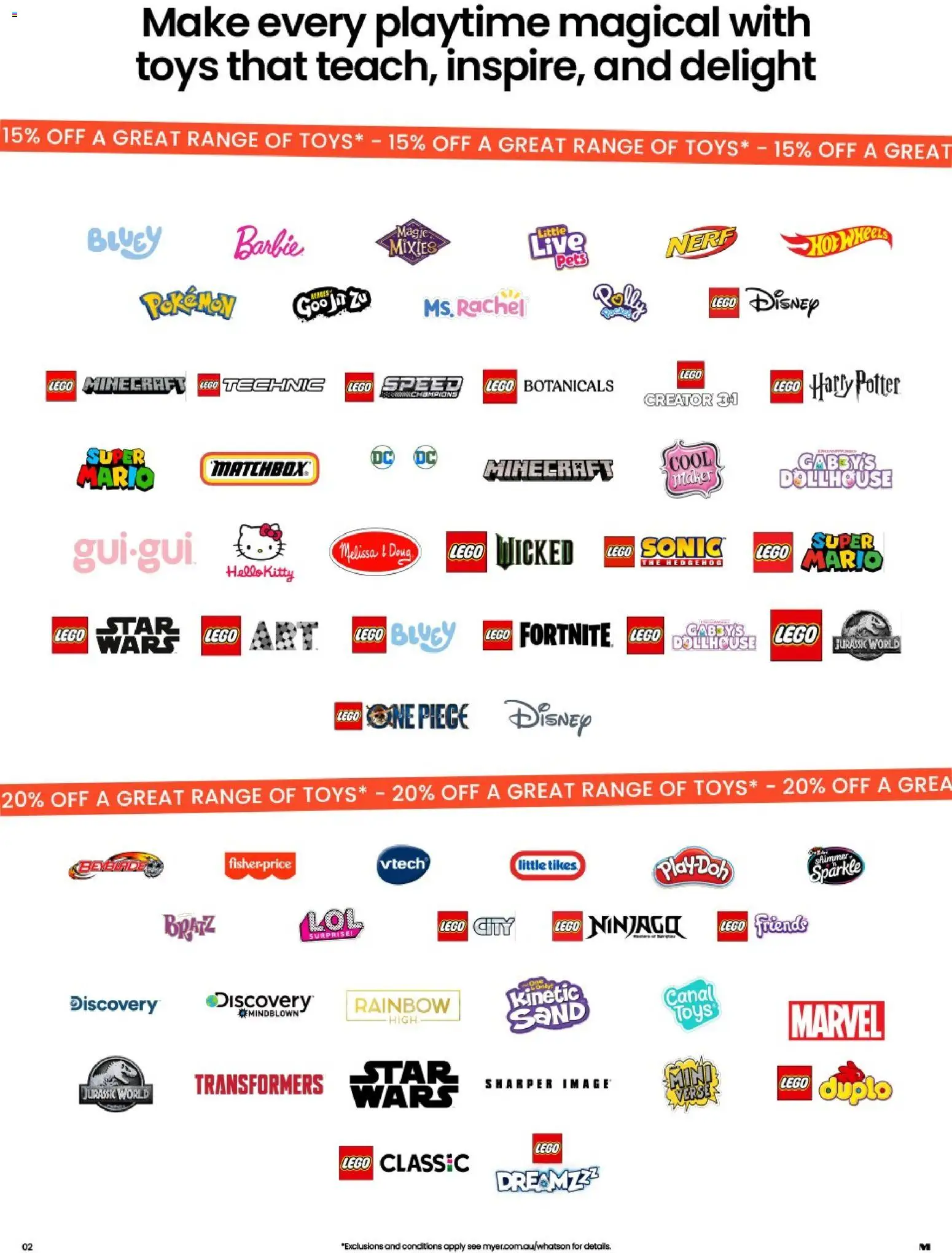 Myer catalogue  - page 2- valid from 30/03/2026