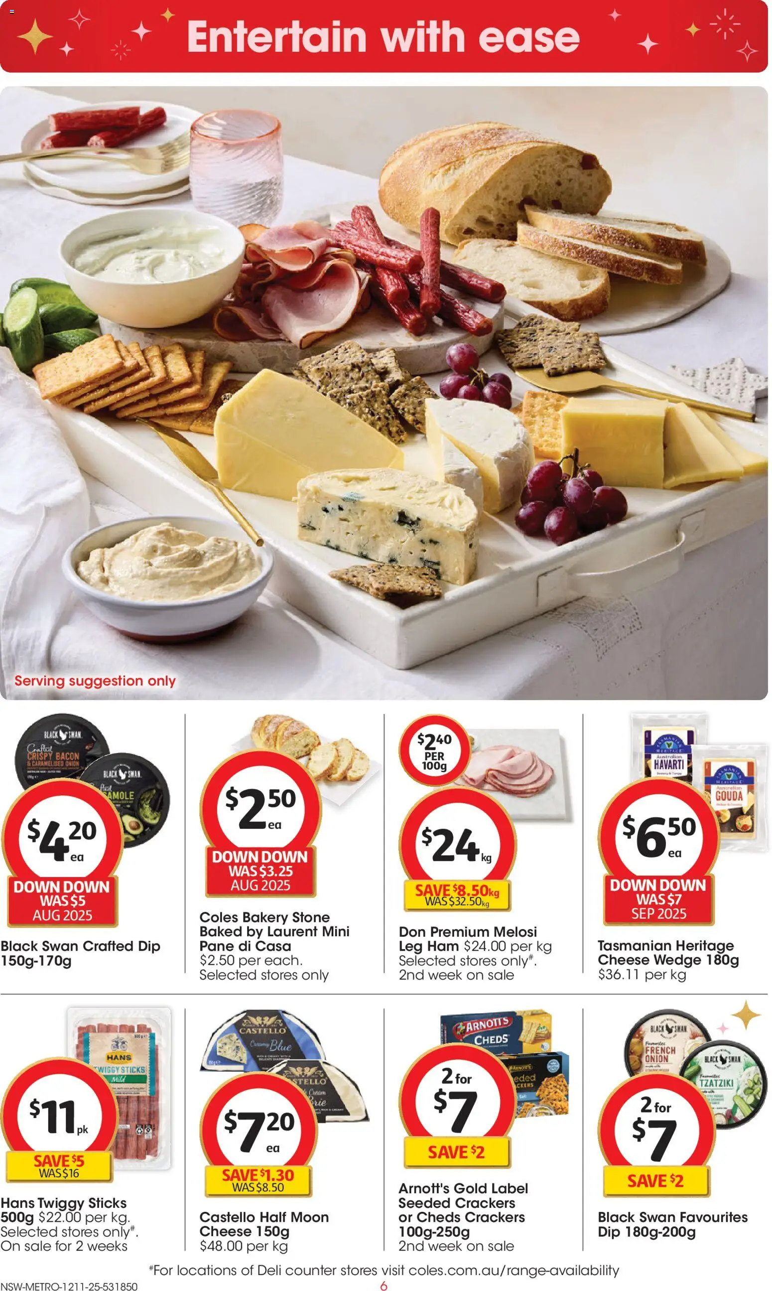 Coles Catalogue  - page 6- valid from 12/11/2025