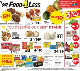 Preview Food 4 Less Weekly Ad valid from 04/29/2026