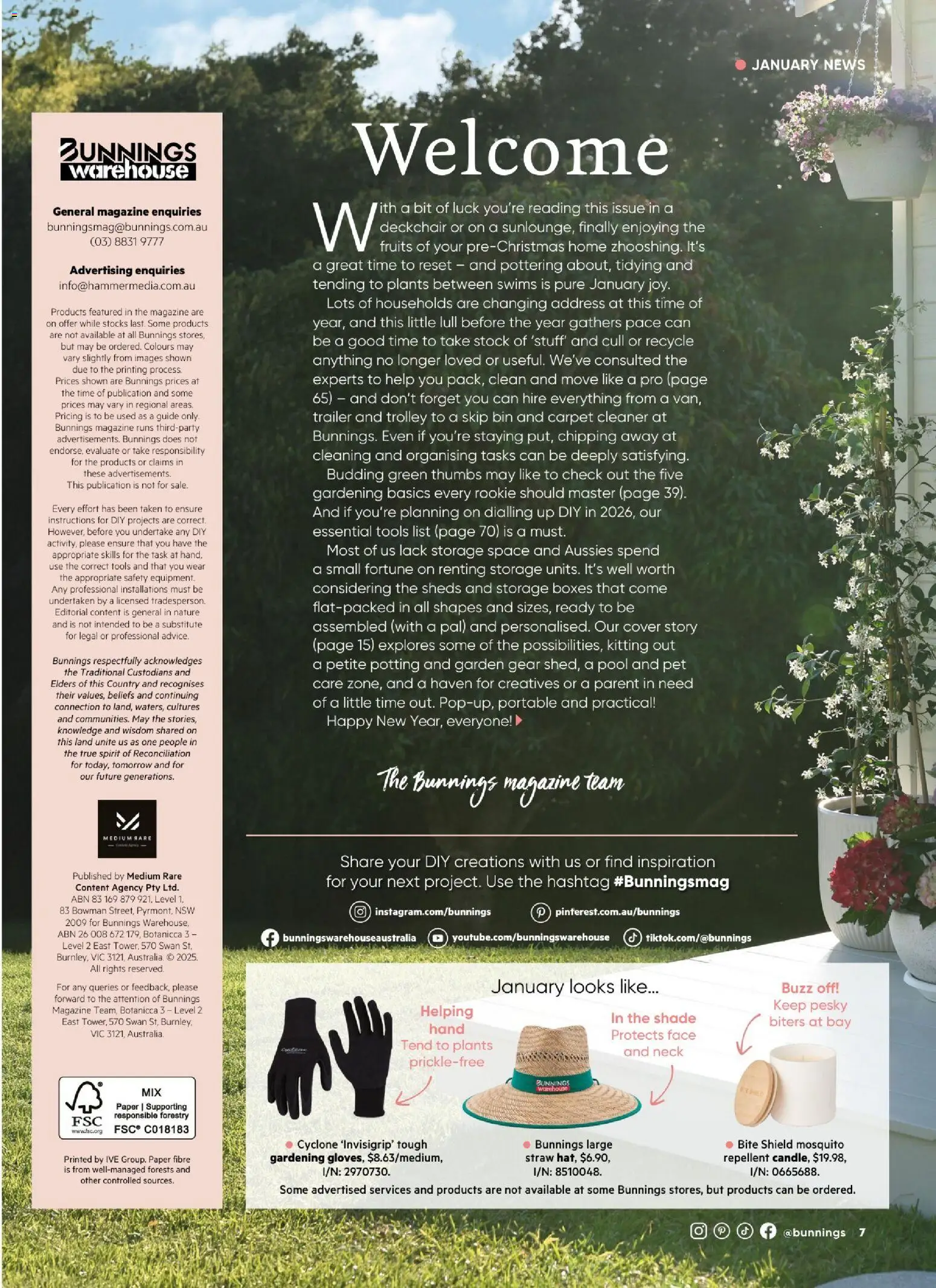 Catalogue Bunnings Warehouse January - page 7- valid from 01/01/2026