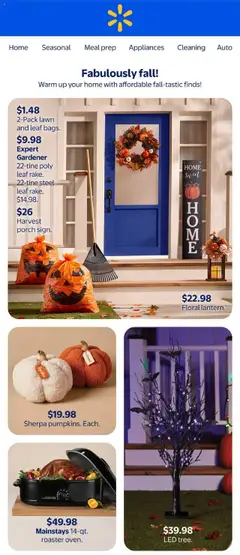 Preview Walmart - Fabulously fall! valid from Sep 25, 2025