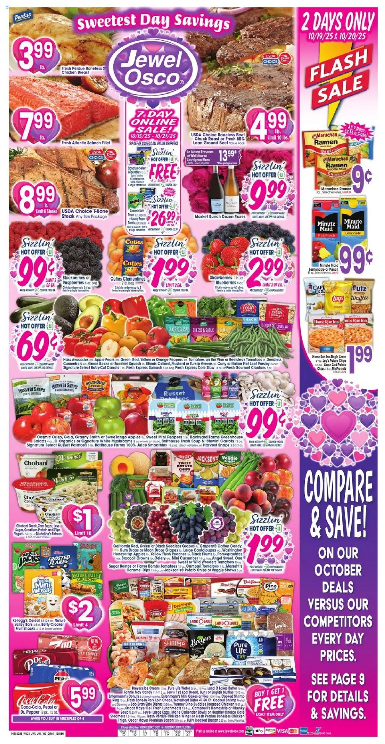 Jewel Osco Weekly Ad - IN - page 1- valid from 10/15/2025