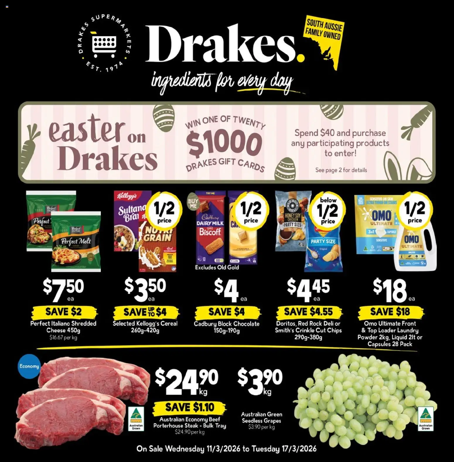 Drakes catalogue  - page 1- valid from 11/03/2026