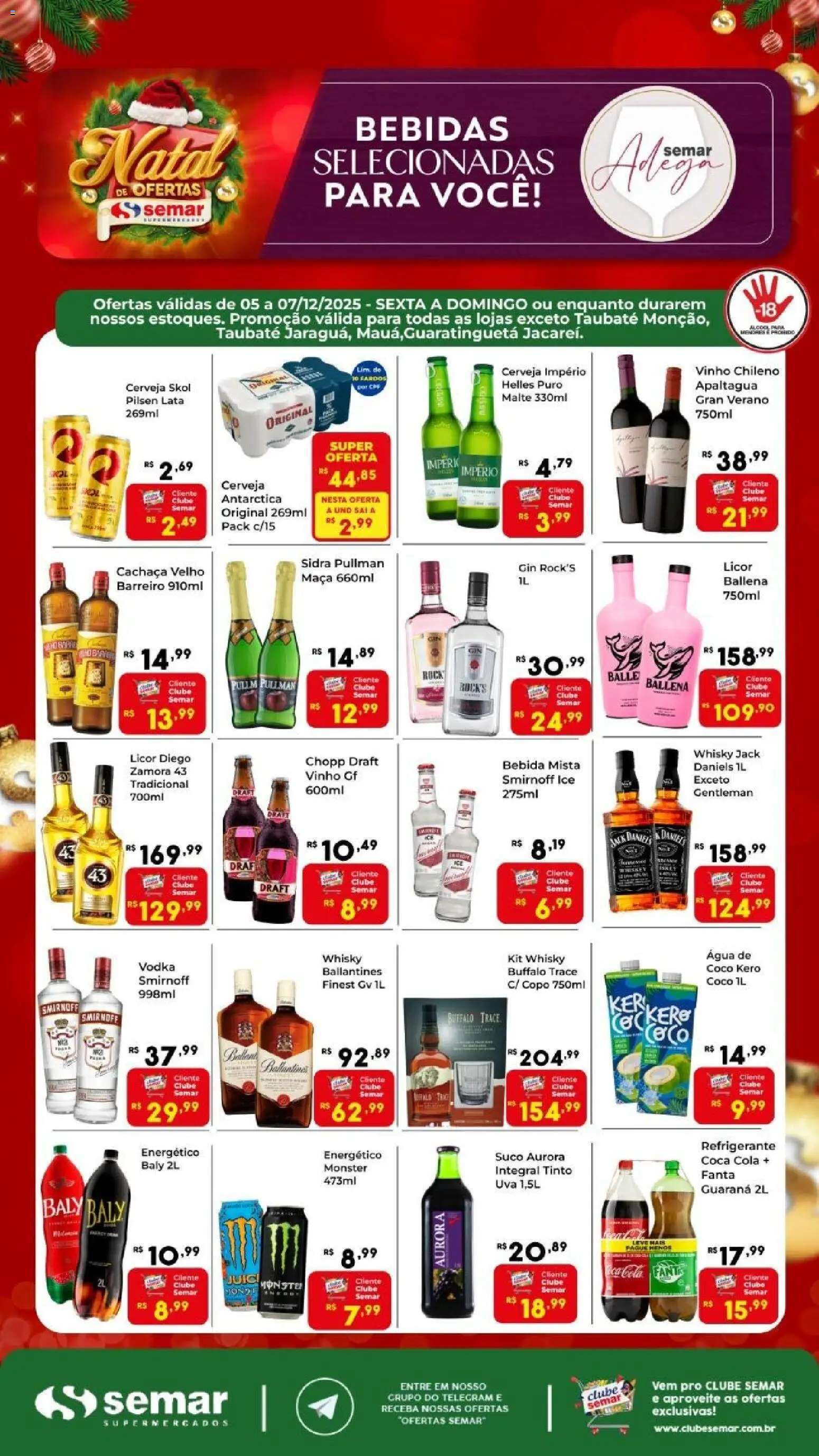 Semar Supermercado - Ofertas Adega - página 1- válido a partir de 05/12/2025
