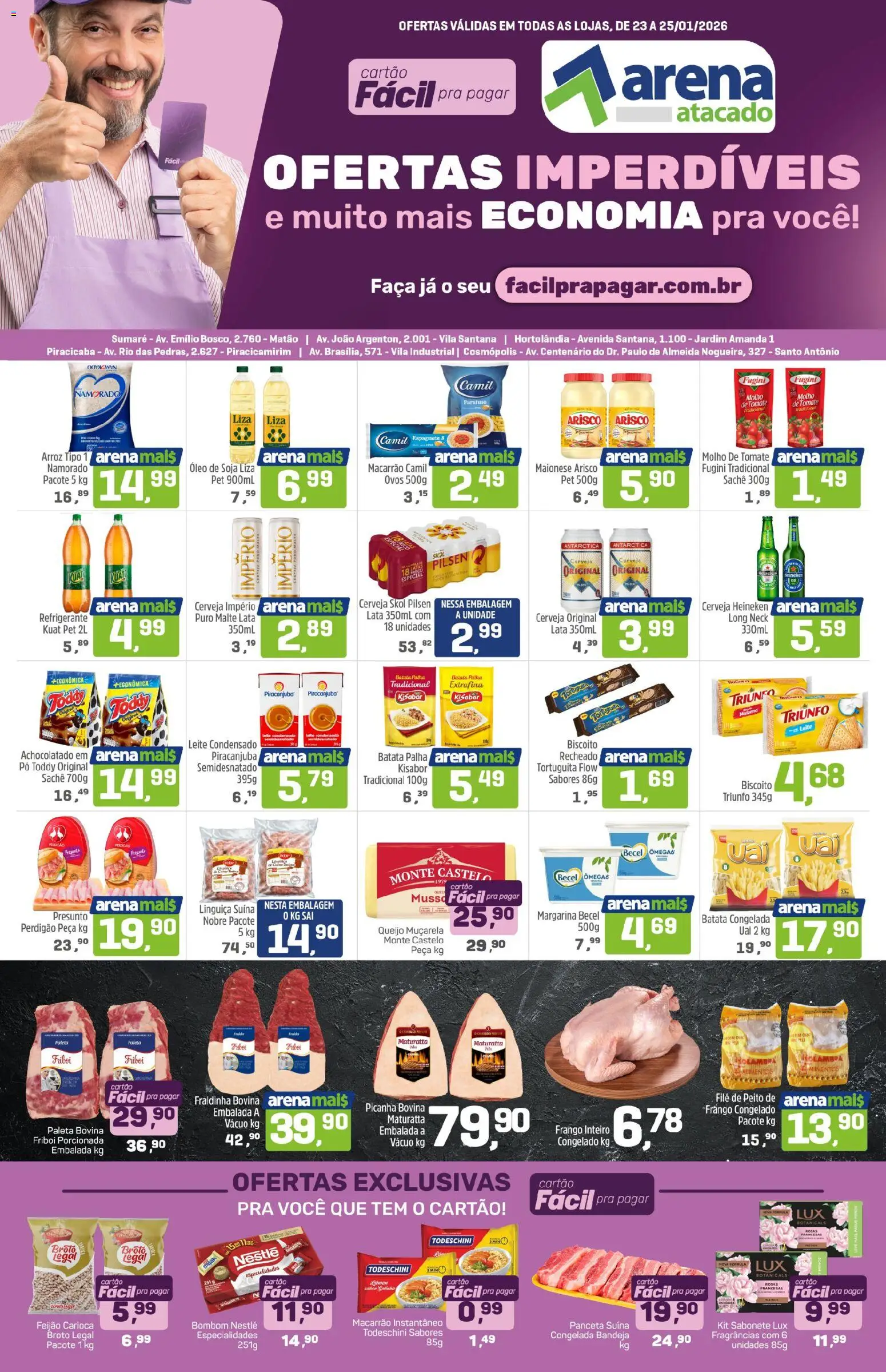 Arena Atacado - Ofertas da semana - página 1- válido a partir de 23/01/2026
