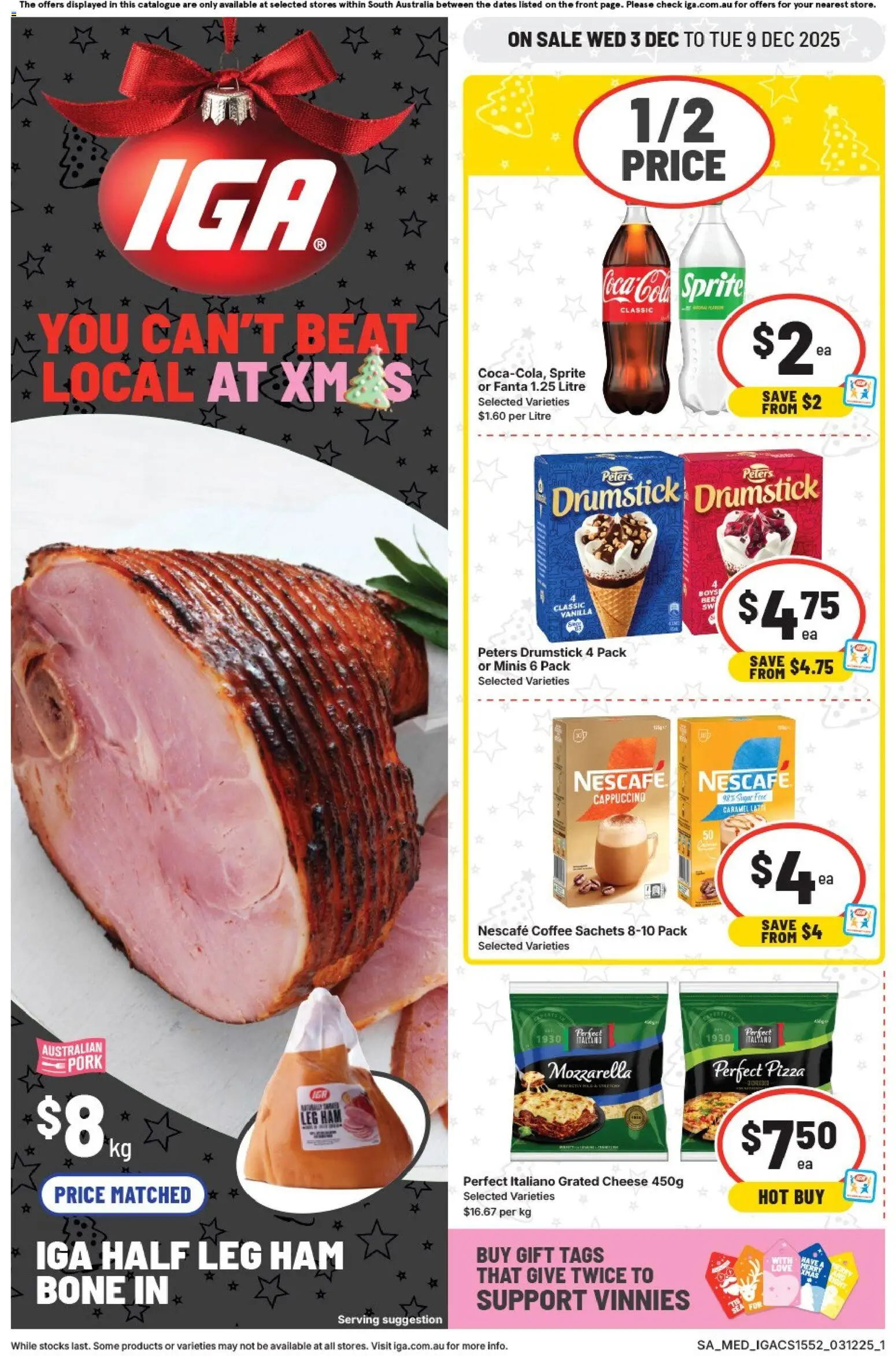 IGA Catalogue SA - page 1- valid from 03/12/2025