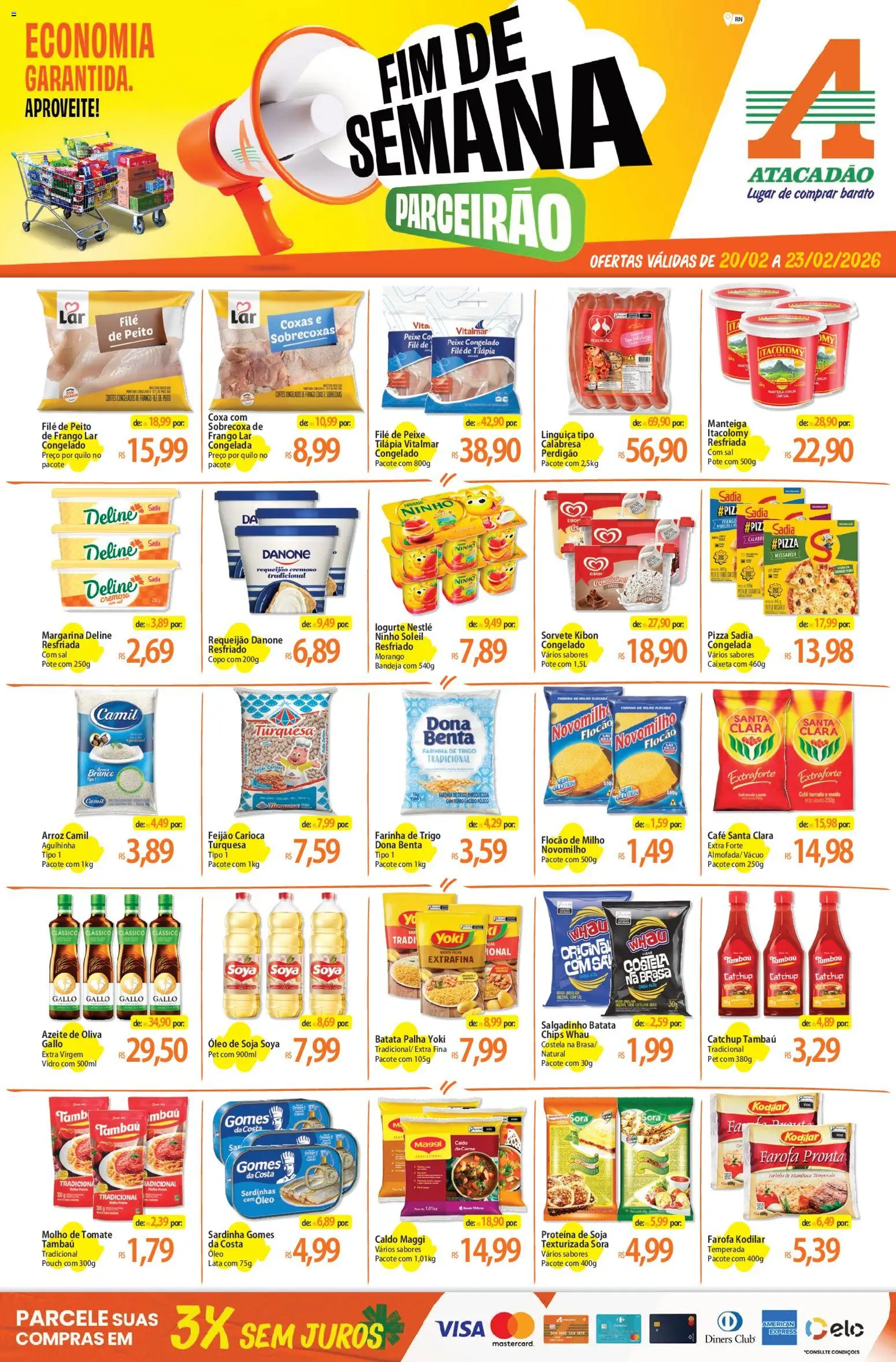 Encarte Assaí Atacadista - página 1- válido a partir de 20/02/2026
