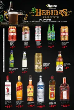 Pré-visualização Bistek Supermercados - Ofertas Bebidas válida a partir de 17/10/2025