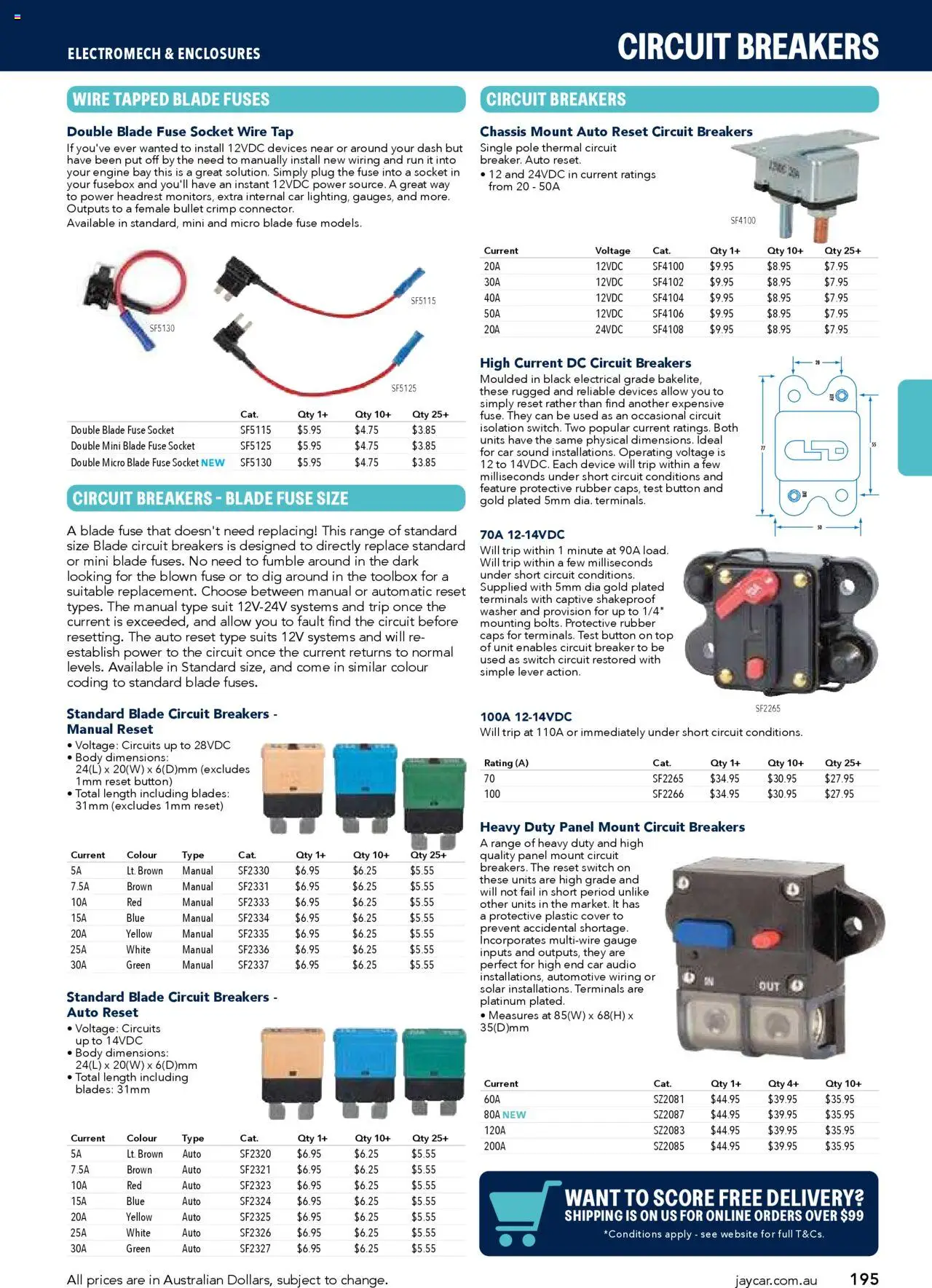 Jaycar Engineering & Scientific Catalogue 2025/2026  - page 195- valid from 09/07/2025