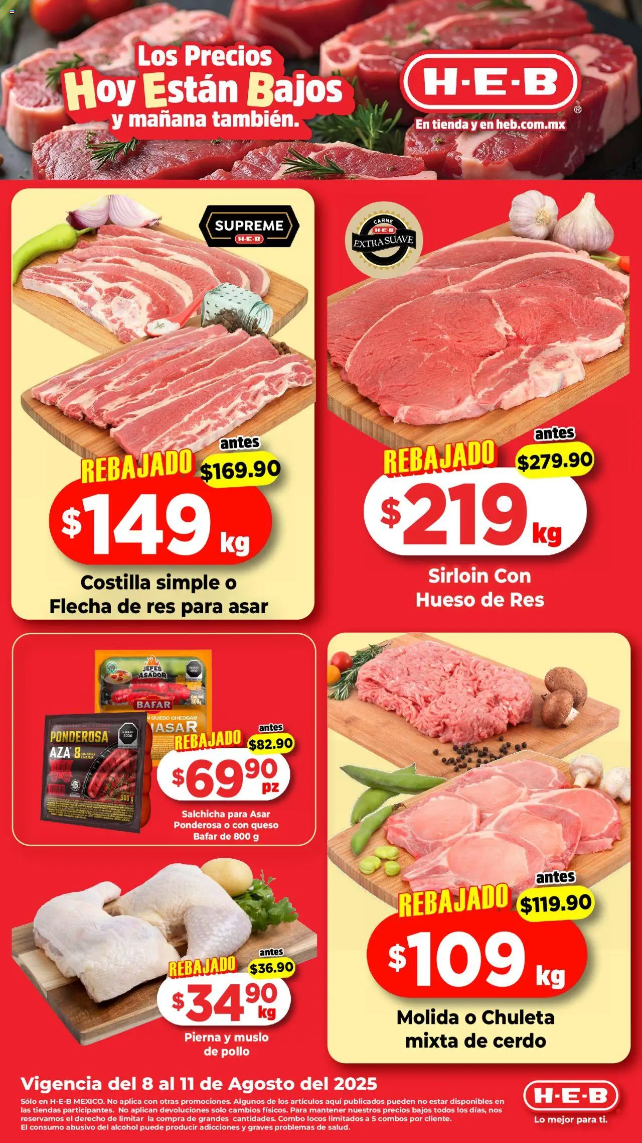 H-E-B folleto - página 1- válido desde 08/08/2025