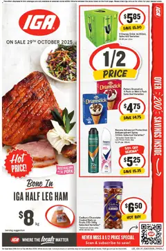 IGA catalogue preview - valid from 29/10/2025